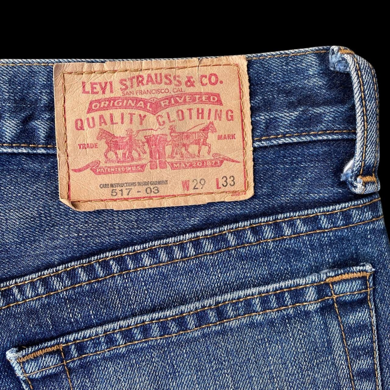 Levi's FLARED 00's VINTAGE LEVIS 517 HONEYCOMB CLAWMARK Y2K DENIM Size US 29 - 15 Thumbnail