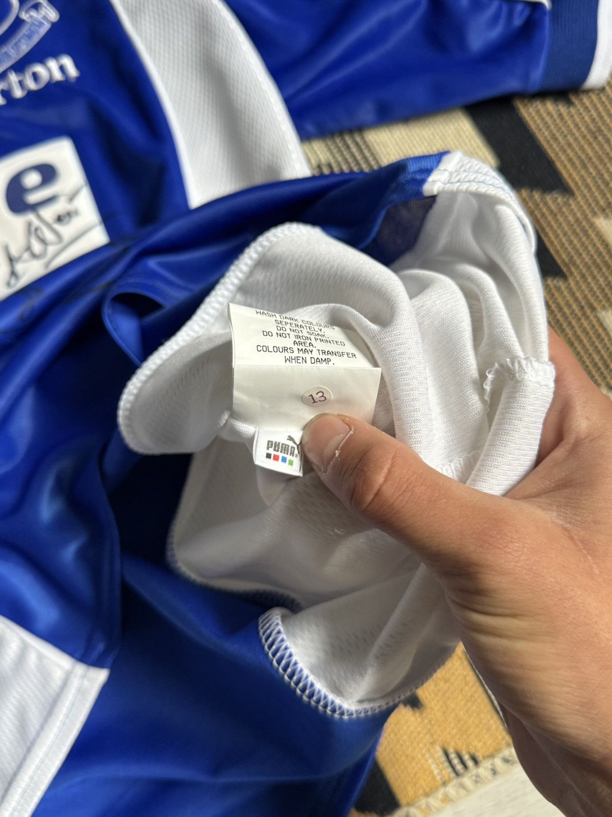 Puma ❗️WITH AUTOGRAPHS❗️Vintage Puma Everton 2000-02 Jersey Size US M / EU 48-50 / 2 - 13 Thumbnail