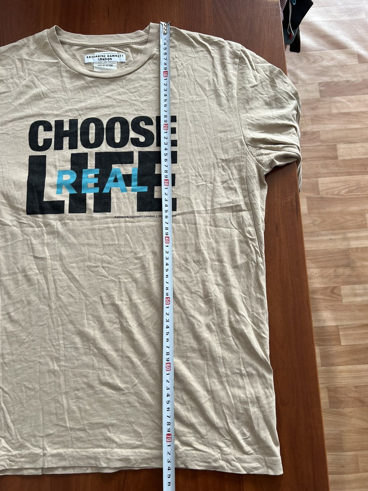 Katharine Hamnett London KATHARINE HAMNETT X WOOD WOOD “CHOOSE REAL LIFE” LONG SLEEVE Size US XL / EU 56 / 4 - 14 Thumbnail