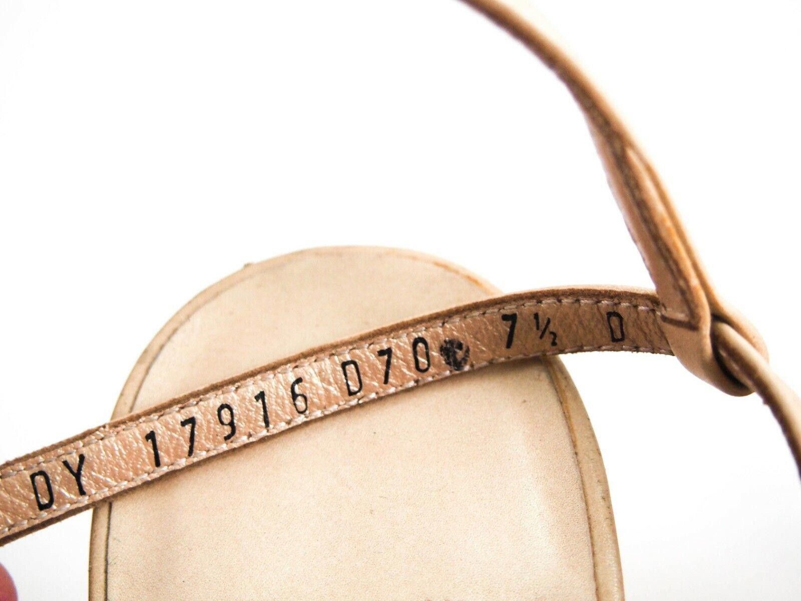 Salvatore Ferragamo Ferragamo Strappy Wedge Sandals Nude Metallic US 7.5 D EU 38 Size US 7.5 / IT 37.5 - 5 Thumbnail