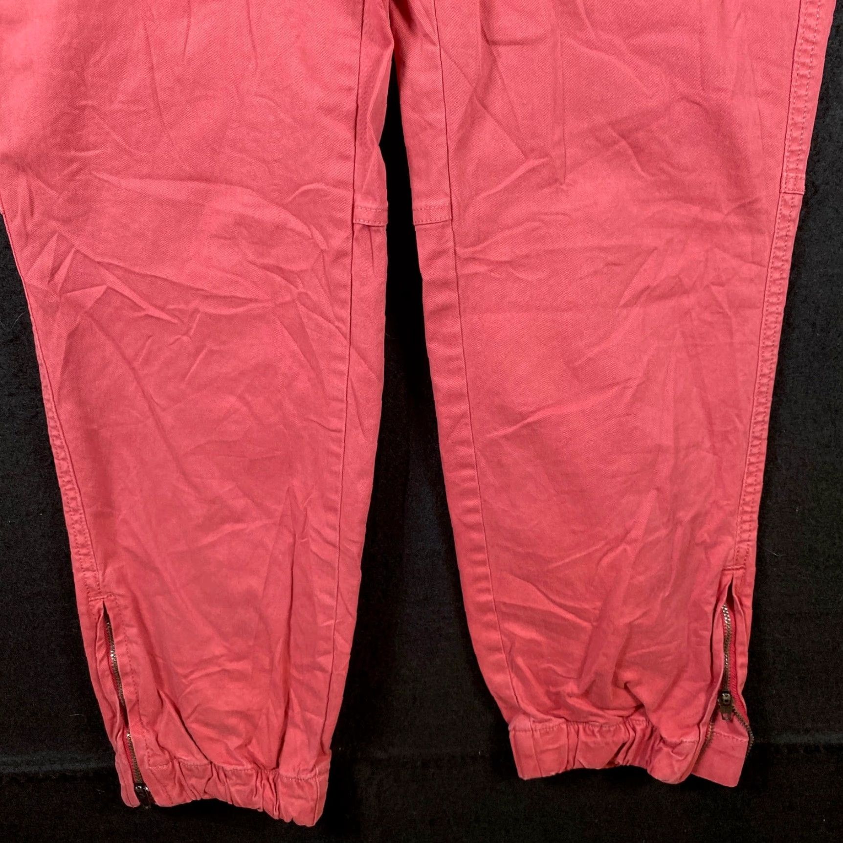 Banana Republic Banana Republic Womens Pants Red Petite Ankle Zip Cotton Blend Stretch 8P Size 24" / US 00 / IT 34 - 3 Thumbnail