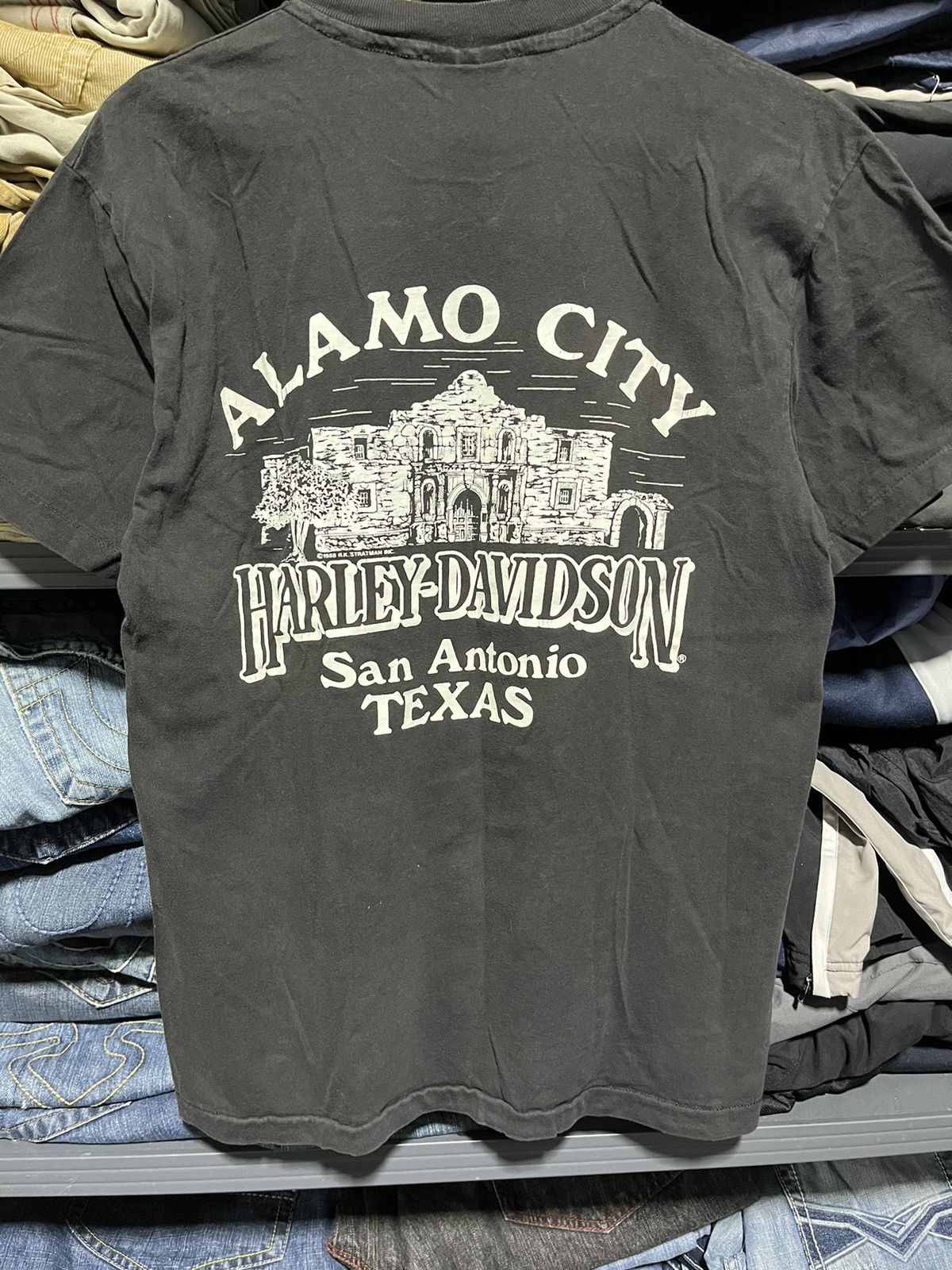 Harley Davidson × Vintage Crazy Vintage 90s Harley Davidson Eagle Biker Tee Shirt Size US M / EU 48-50 / 2 - 5 Thumbnail