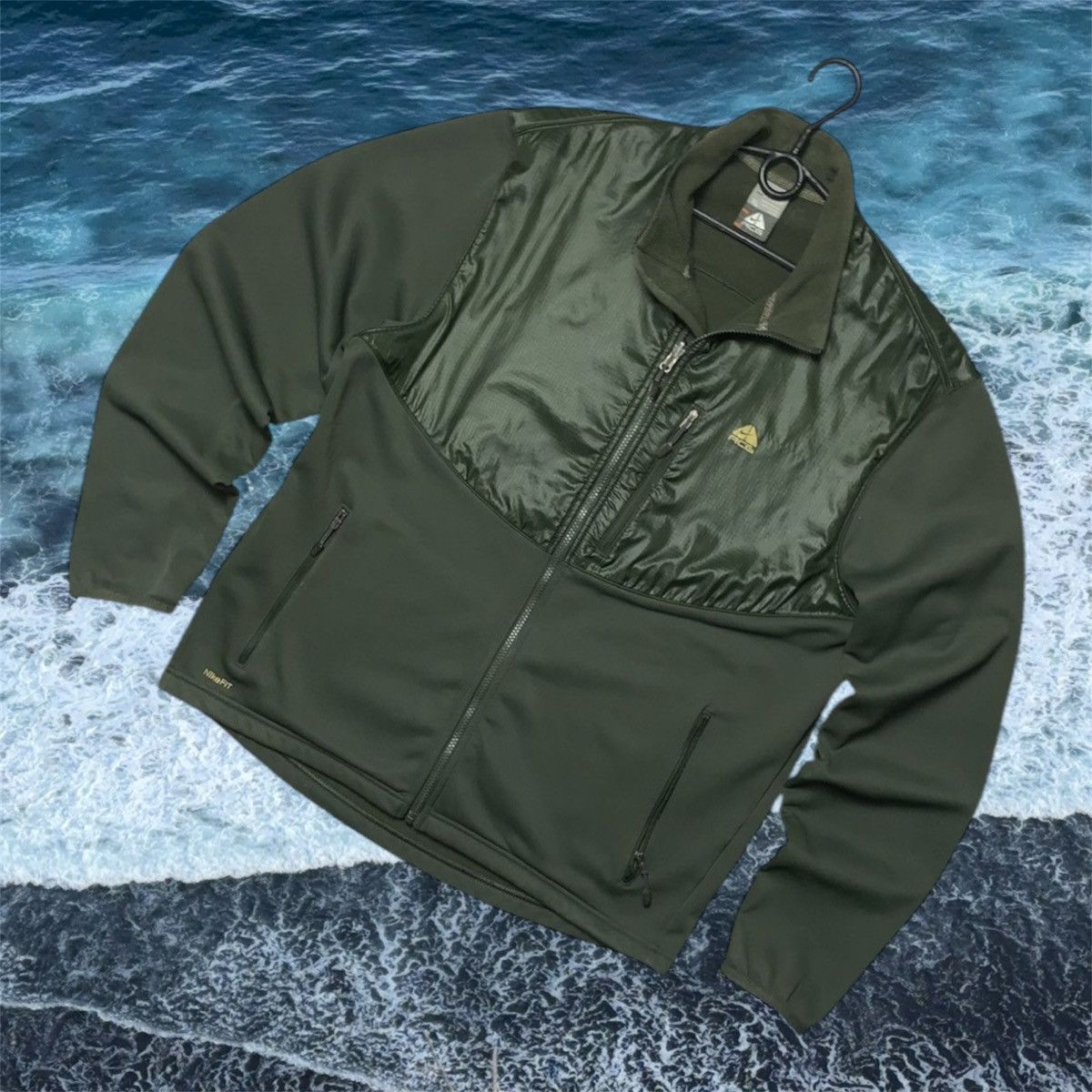 Nike × Vintage Vintage Nike ACG fleece jacket size XL green Size US XL / EU 56 / 4 - 1 Thumbnail