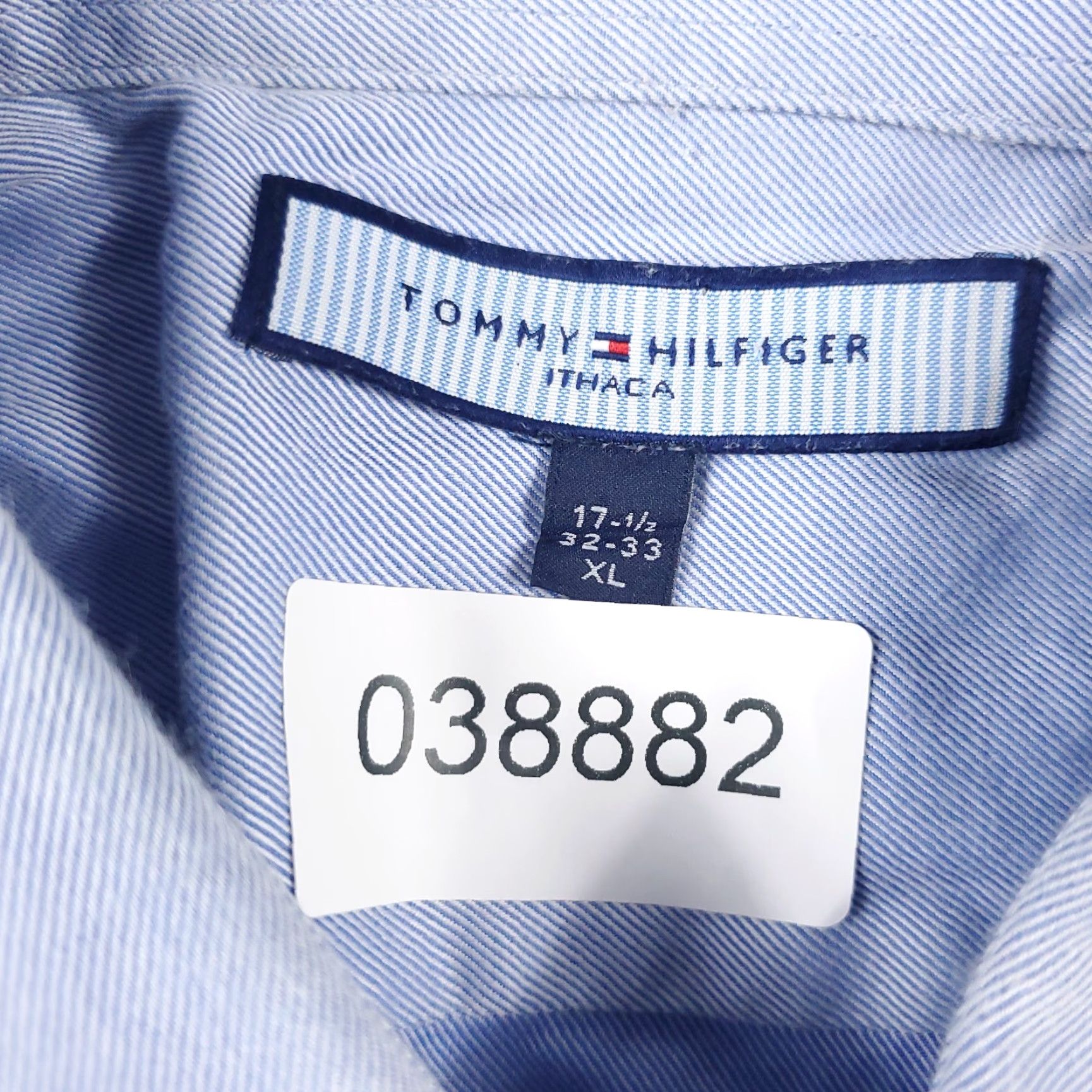 Tommy Hilfiger VINTAGE Tommy Hilfiger Shirt Mens XL Blue Casual Button Up Long Sleeve Size US XL / EU 56 / 4 - 7 Thumbnail