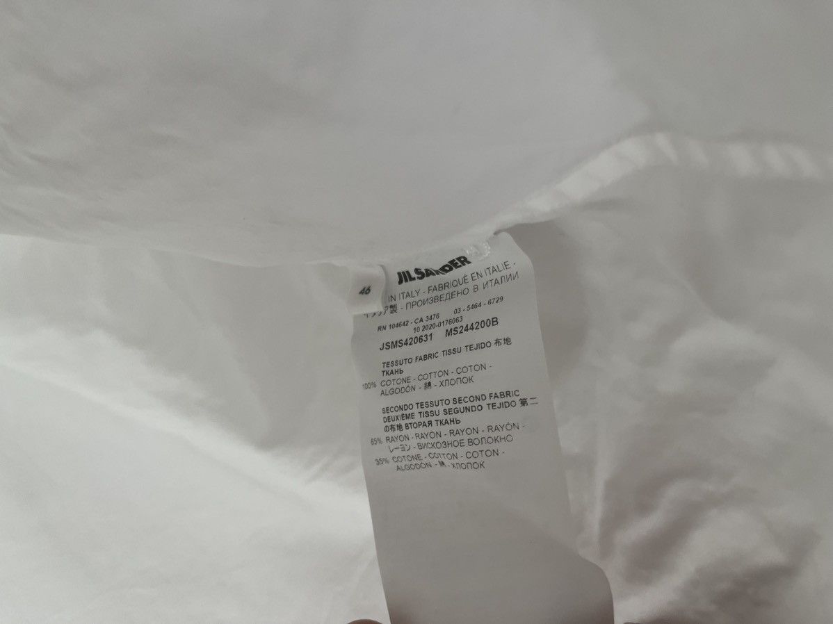 Jil Sander Jil Sander White Shirt Size US L / EU 52-54 / 3 - 5 Thumbnail
