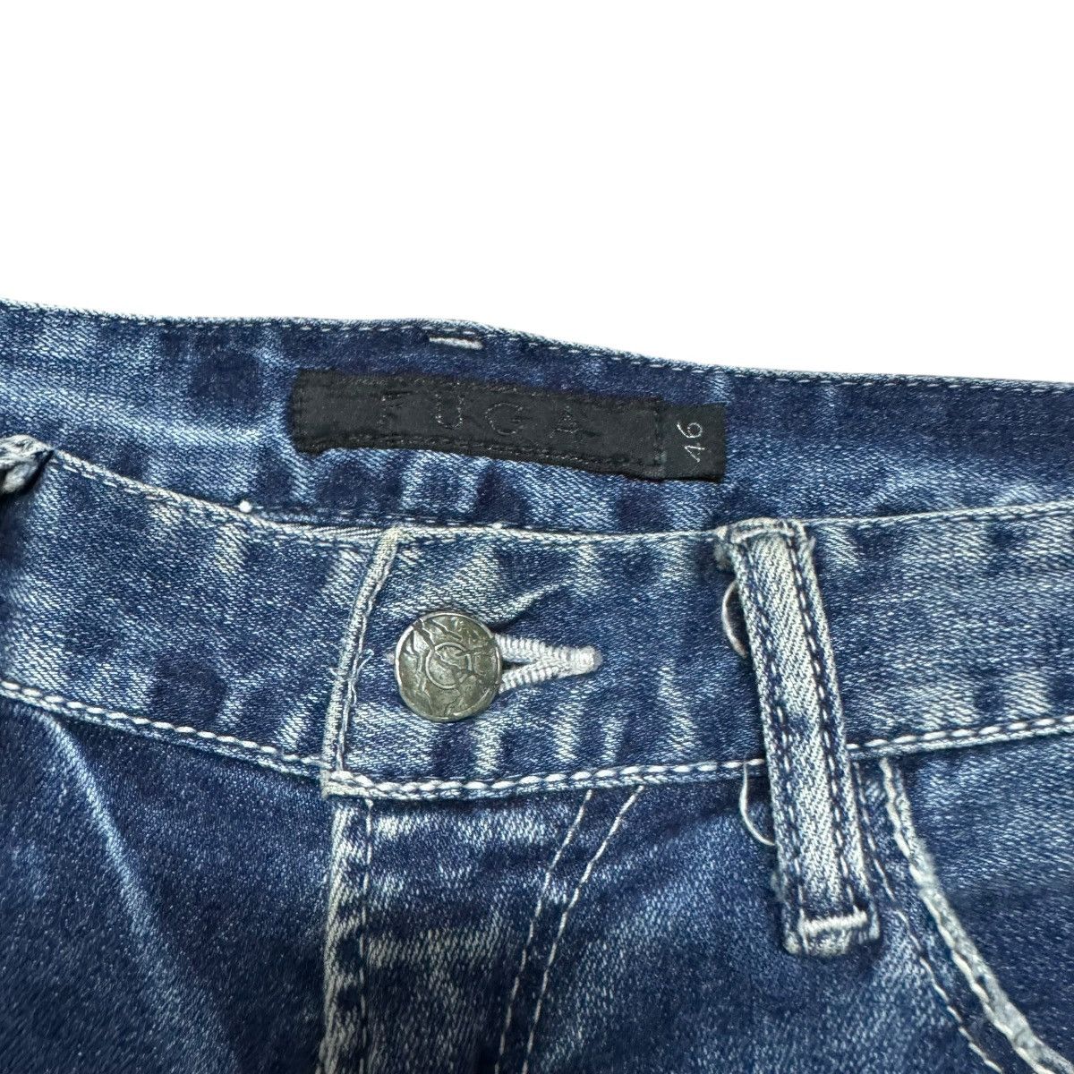 GOSTAR DE FUGA Gostar De Fuga Reconstruct Denim Skinny Jeans Size US 33 - 6 Thumbnail