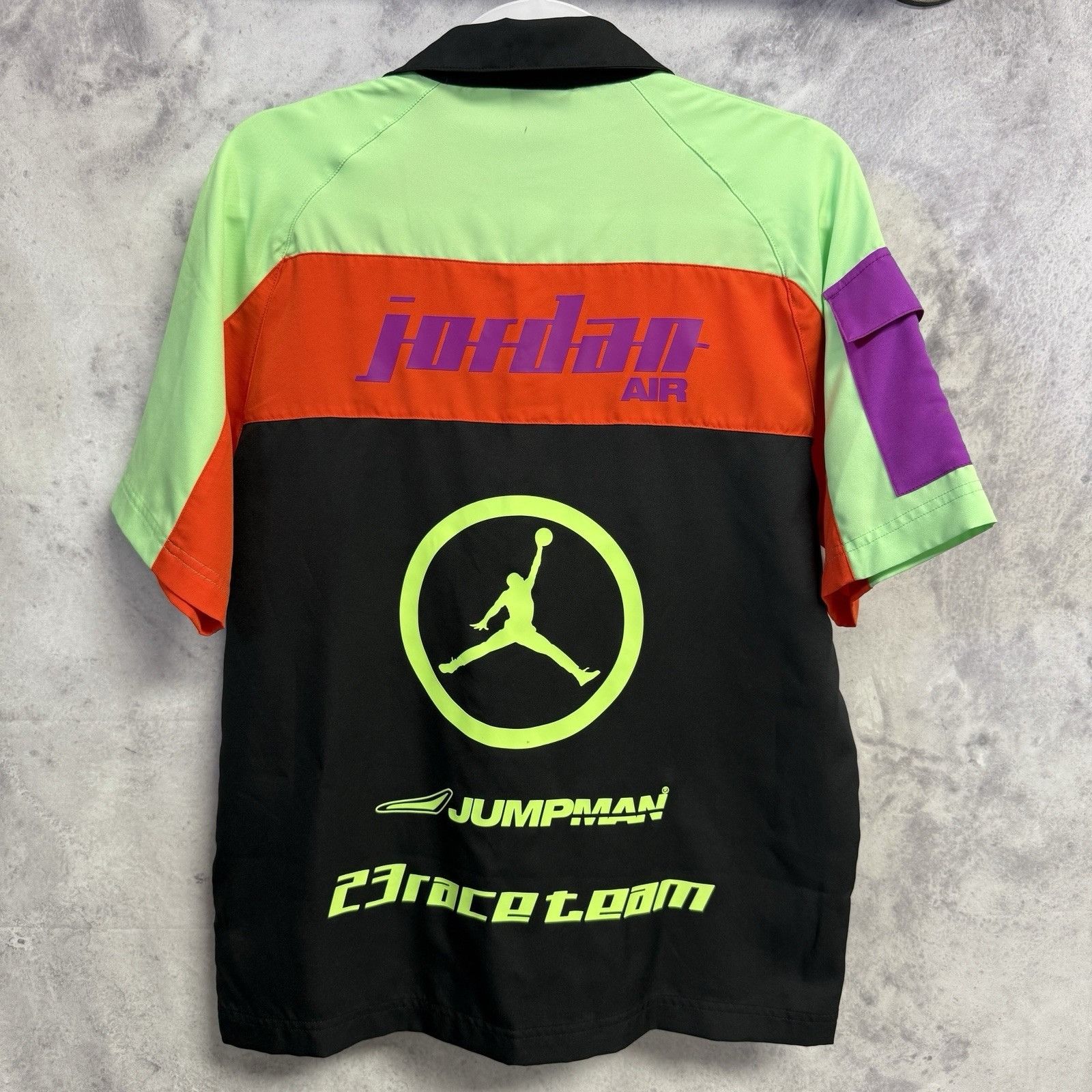 Jordan Brand Jordan Race Team Button Up Shirt Mens XS Short Sleeve Snap R Size US XS / EU 42 / 0 - 2 Thumbnail