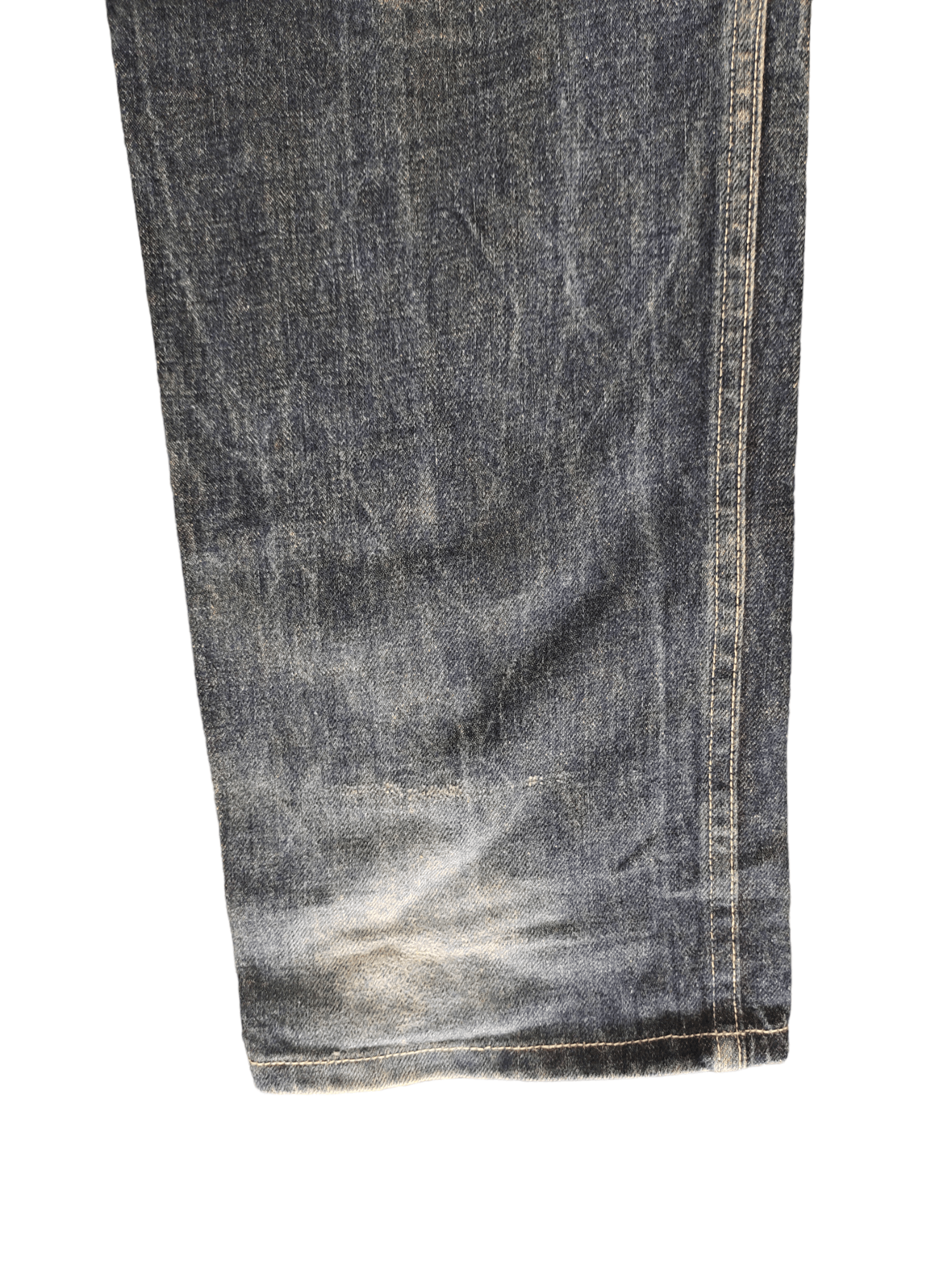 agnes b. Vintage 90s Agnes B. Homme Clawmark Faded Denim Jeans Size US 34 / EU 50 - 19 Thumbnail