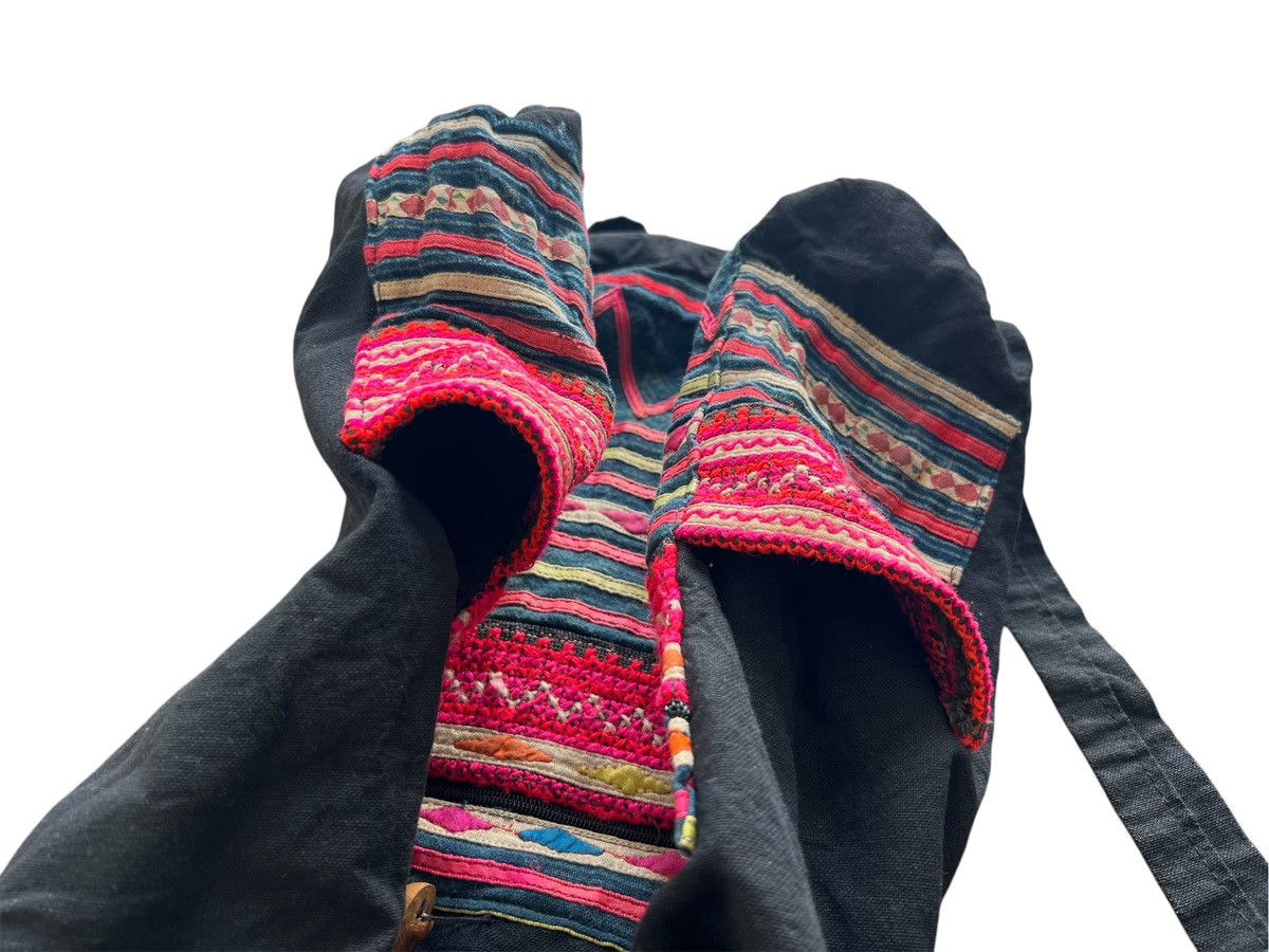 Native × Vintage Navajo Native Style Drawstring Backpack Rucksack Size ONE SIZE - 8 Thumbnail