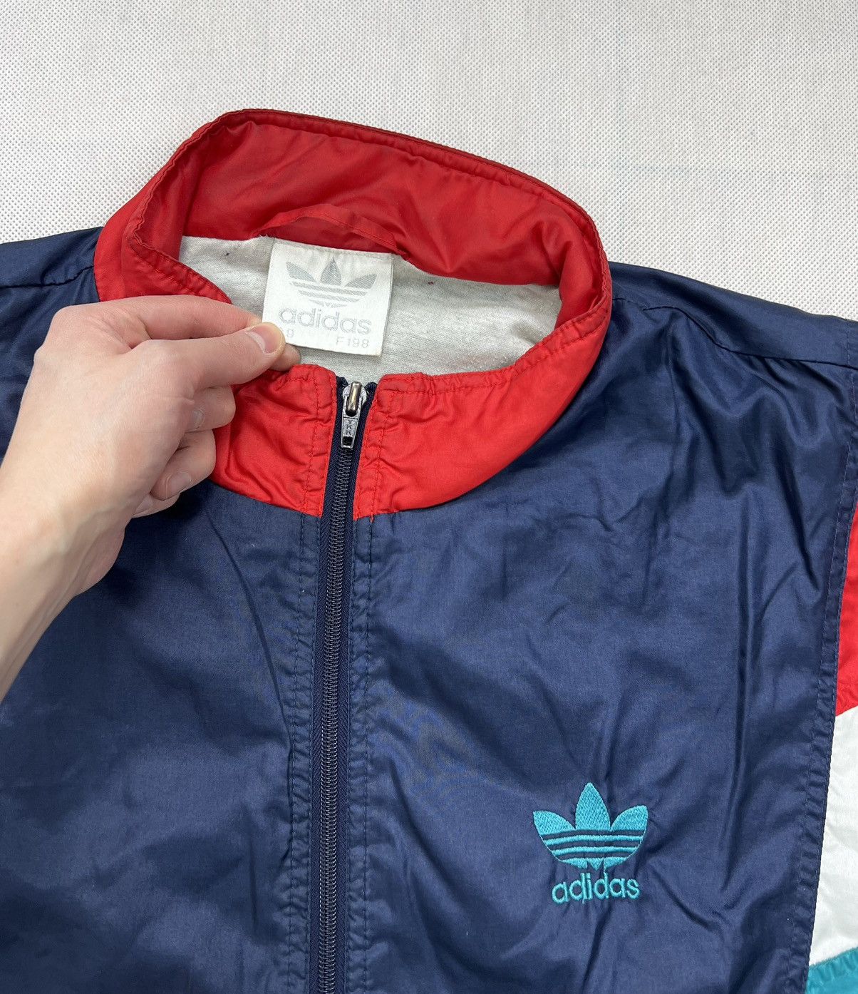 Adidas × Vintage Jacket Adidas Vintage 80’s 90’s Zipped Ortalion Size US XXL / EU 58 / 5 - 2 Thumbnail