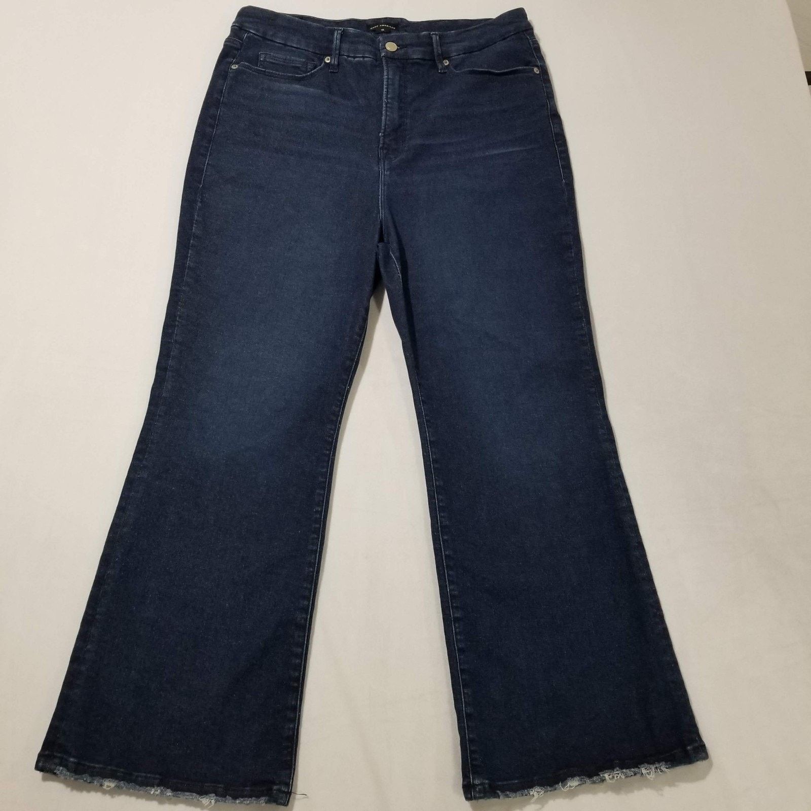 Good American Good American Denim Size 15 Good Legs Crop Mini Boot Size 34" / US 12 / IT 48 - 9 Thumbnail