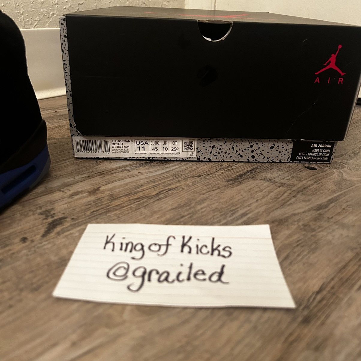 Jordan Brand × Nike Air Jordan 5 Retro ‘Racer Blue’ Size US 11 / EU 44 - 8 Thumbnail
