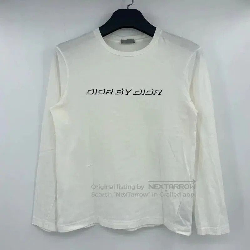 Dior Dior White Cotton Long Sleeve T-Shirt . Size US S / EU 44-46 / 1 - 1 Thumbnail