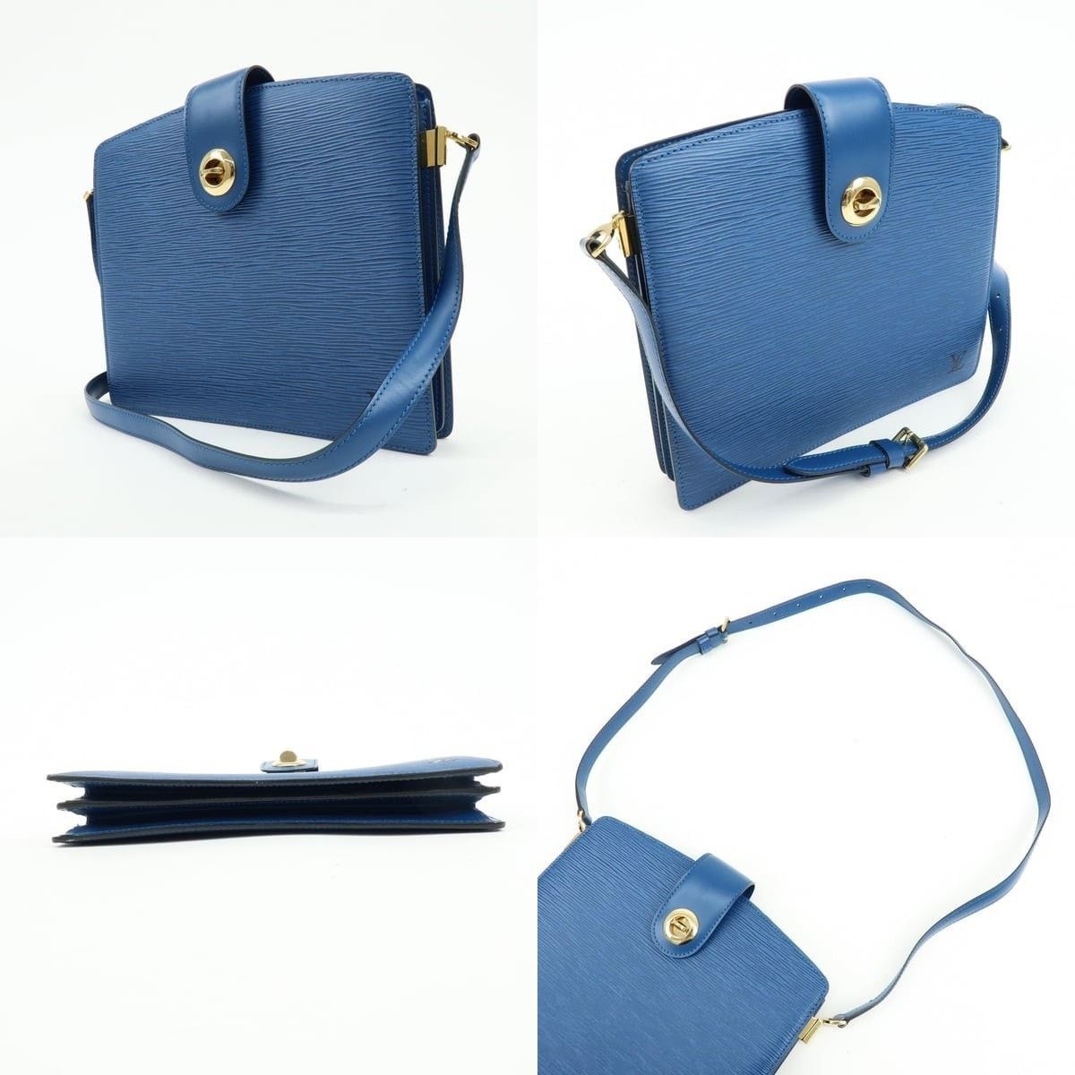 Louis Vuitton Louis Vuitton Epi Capucines Shoulder Bag Leather Blue Size ONE SIZE - 3 Thumbnail