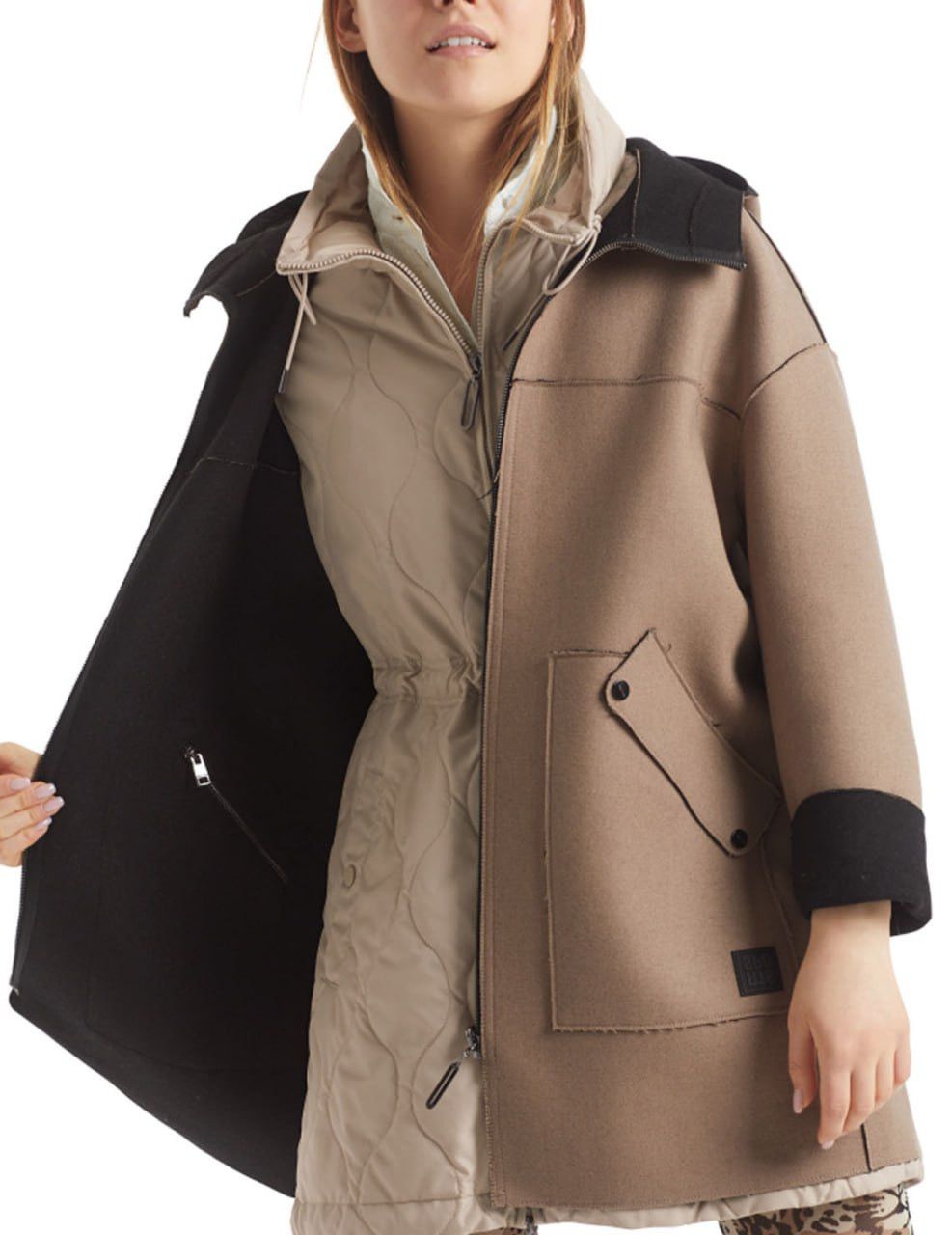 Other Marc Cain Design Reversible Coat Hooded Classic Jacket Size XL / US 12-14 / IT 48-50 - 3 Thumbnail