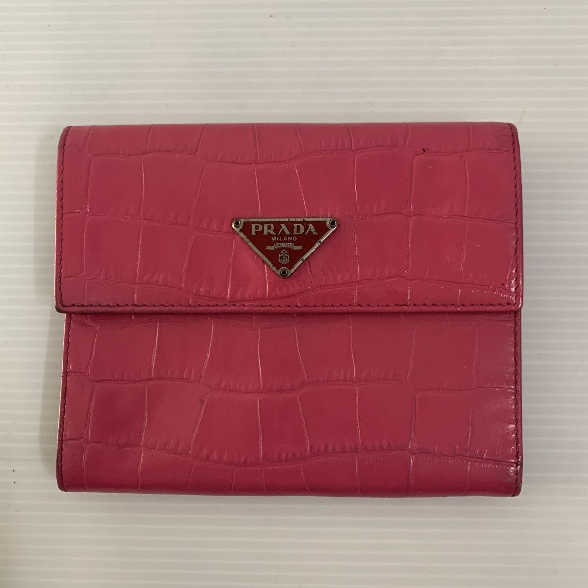 Prada Prada Leather Pink Wallet Size ONE SIZE - 4 Thumbnail