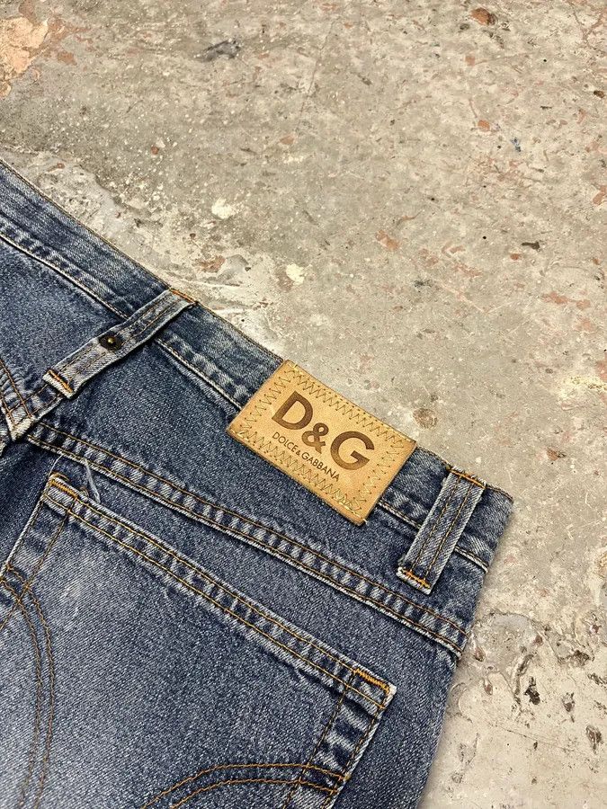 Dolce & Gabbana × Vintage AW2003 Dolce & Gabbana Raw Blue Faded Denim Jeans Size US 30 / EU 46 - 9 Thumbnail