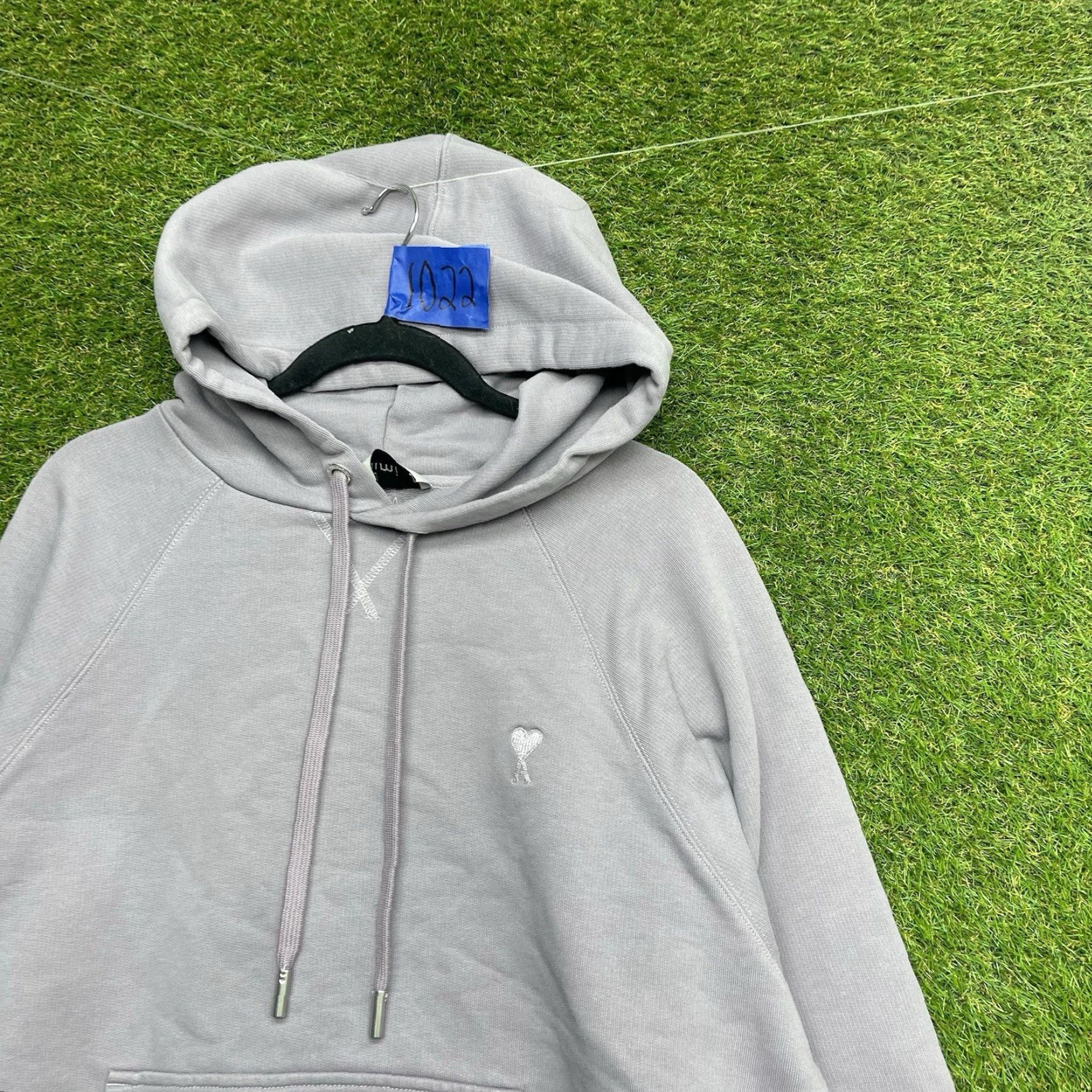 Vintage AMI Hoodie Mens Large Lavender Loose Thick Designer Paris Alexandre Mattiussi Size US L / EU 52-54 / 3 - 2 Thumbnail