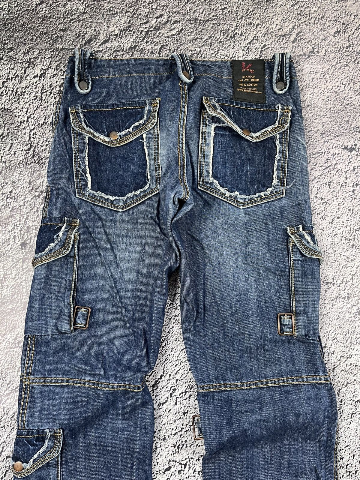 Vintage Vintage Y2K cargo pants patchwork opium 00s avantgarde Size 29" - 6 Thumbnail