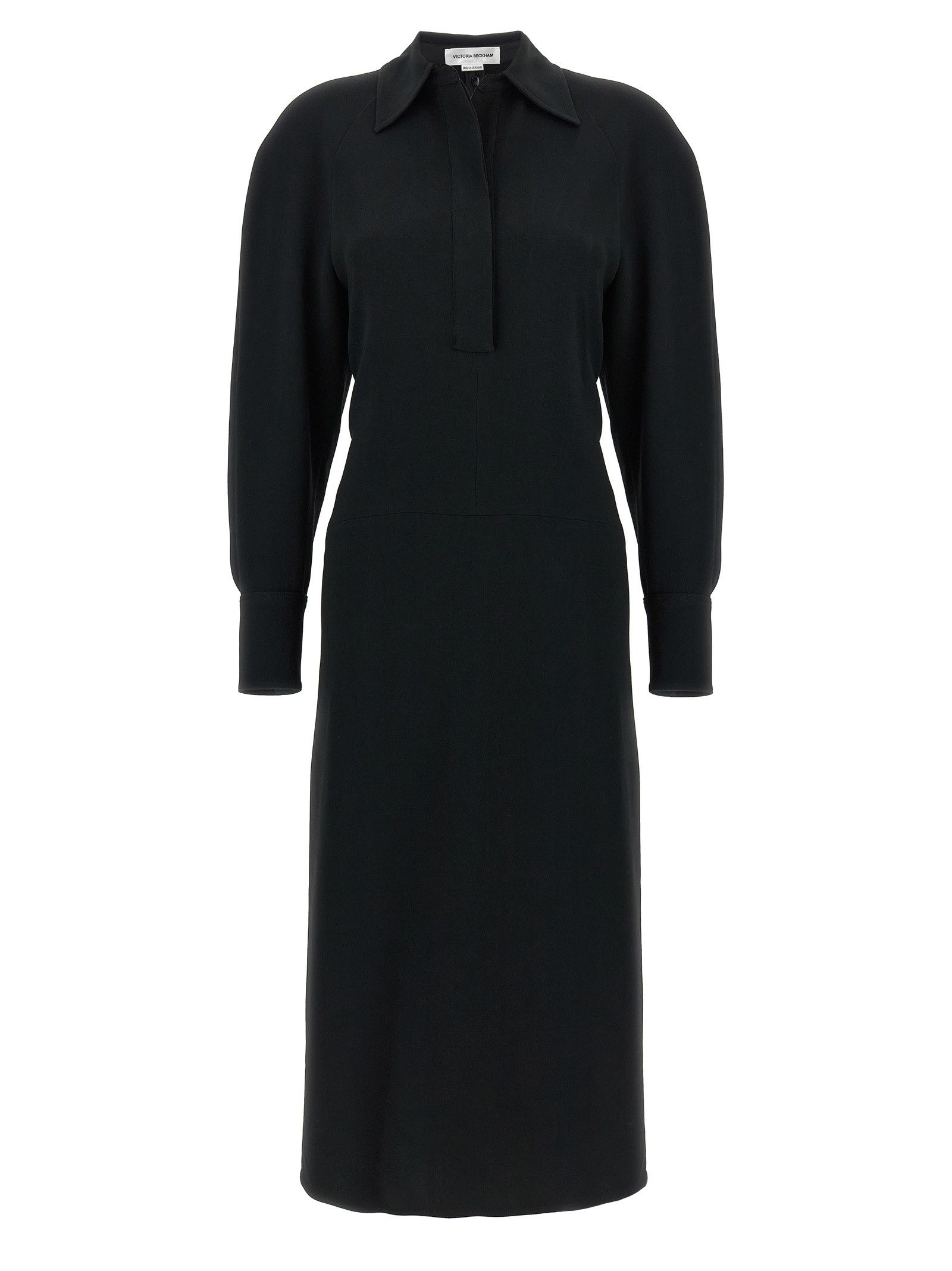 Victoria Beckham 'Long Sleeve Polo Collar Midi' dress Size XS / US 0-2 / IT 36-38 - 1 Thumbnail