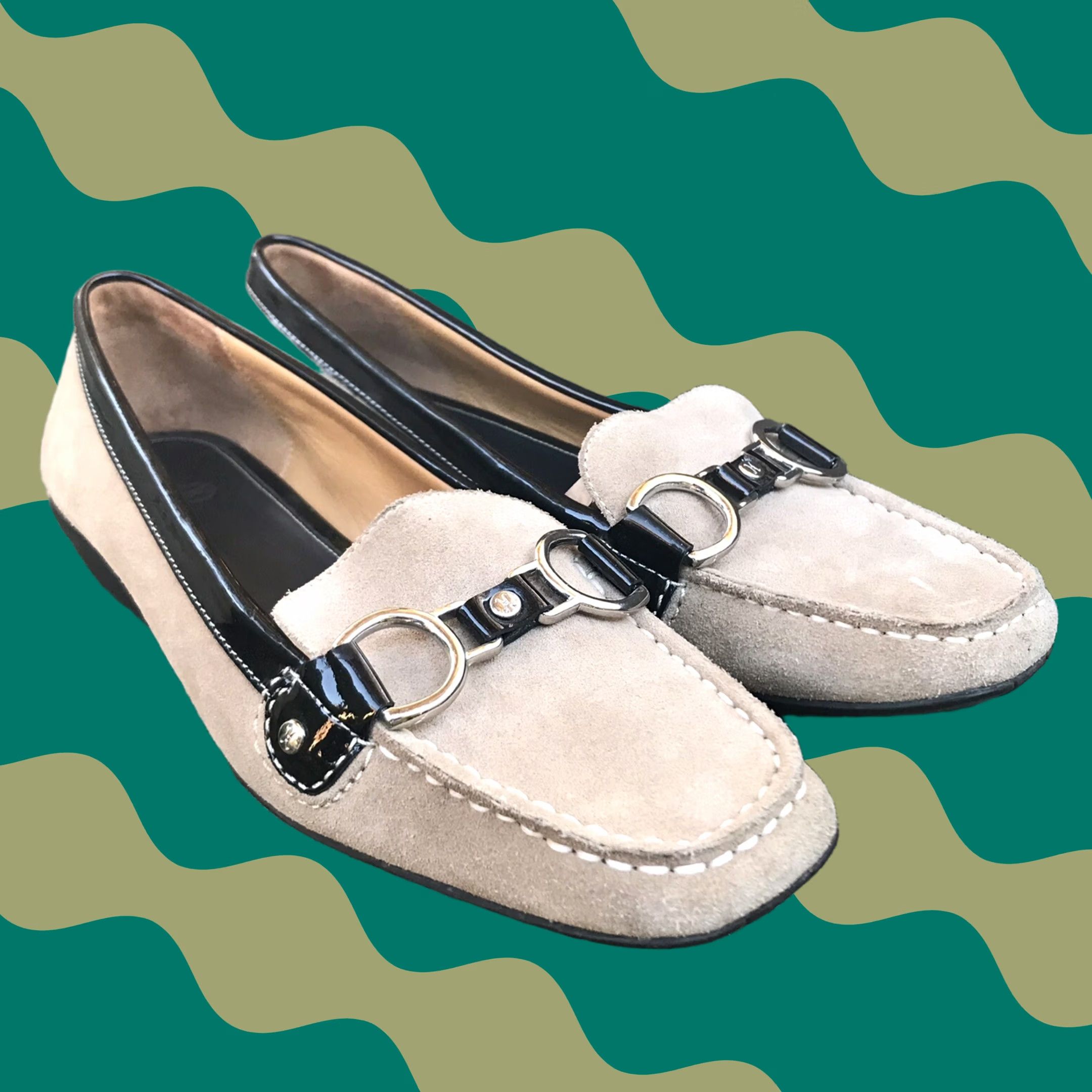 Cole Haan Cole Haan Brown Leather NikeAir Horsebit Slip-On Flats Loafers 7.5 AA Size US 8 / IT 38 - 1 Thumbnail