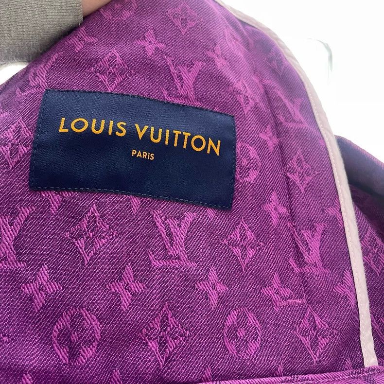 Louis Vuitton Louis Vuitton Purple denim full print jacket 2501-Nextarrow Size US L / EU 52-54 / 3 - 4 Thumbnail