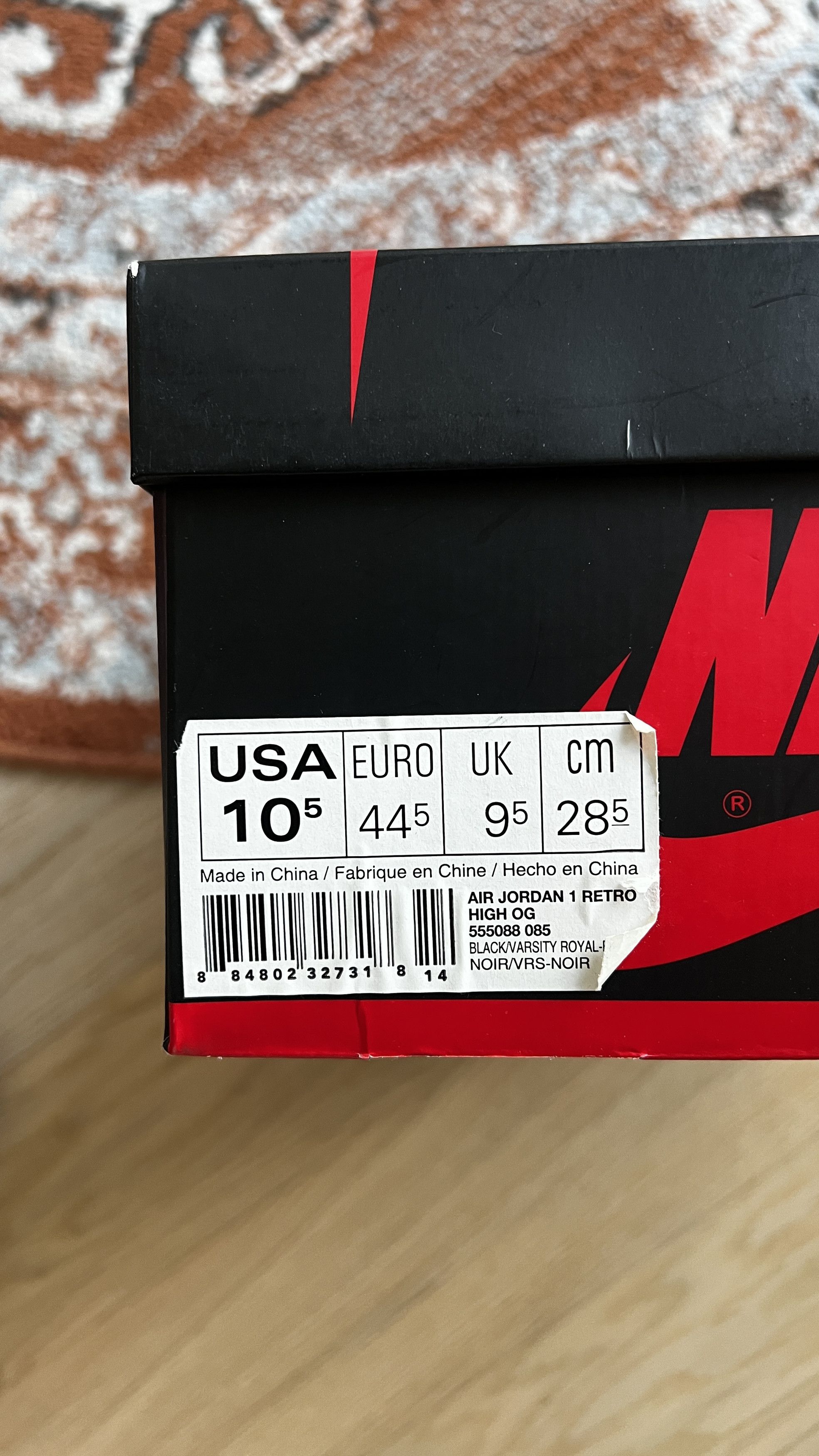 Jordan Brand Air Jordan 1 Retro OG 2013 Royal Size US 10.5 / EU 43-44 - 6 Thumbnail