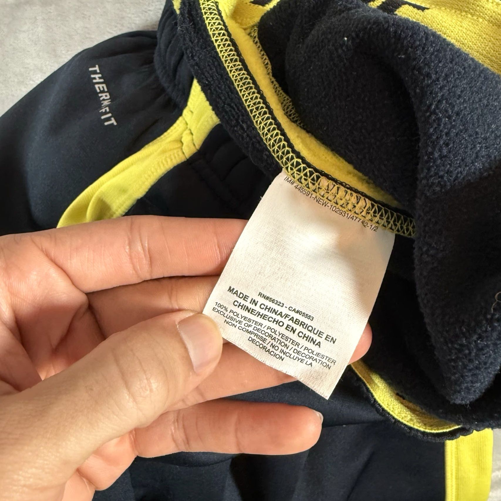Nike Nike Swoosh Therma Fit Jogger Pants Mens XL Baggy Fit Navy/Volt Y2K Size US 36 / EU 52 - 6 Thumbnail