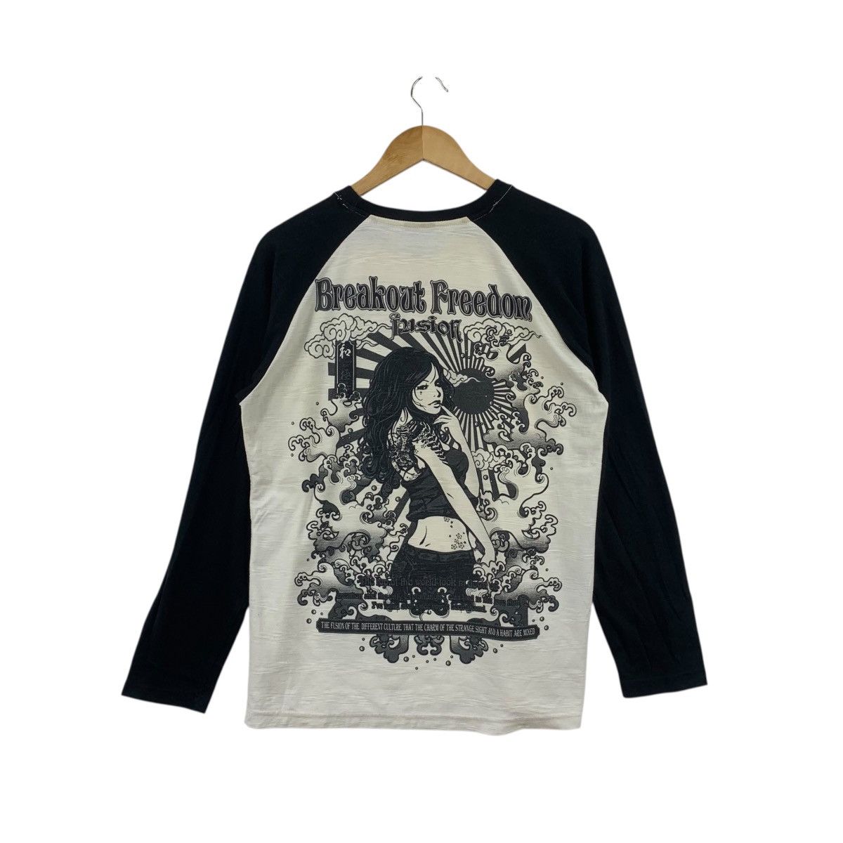 Other JAPAN BULLET NOISE Geisha Samurai Raglan Tee Shirt Top Long Size L / US 10 / IT 46 - 1 Thumbnail