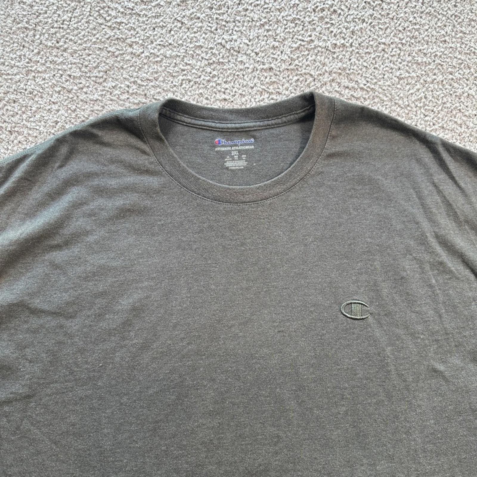 Champion Champion Authentic Athleticwear Mens 2XL T Shirt Crew Neck Size US XXL / EU 58 / 5 - 5 Thumbnail