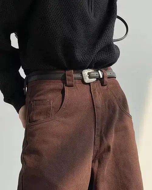Japanese Brand Washed Wide-Leg Mopping Trousers Size US 32 / EU 48 - 4 Thumbnail