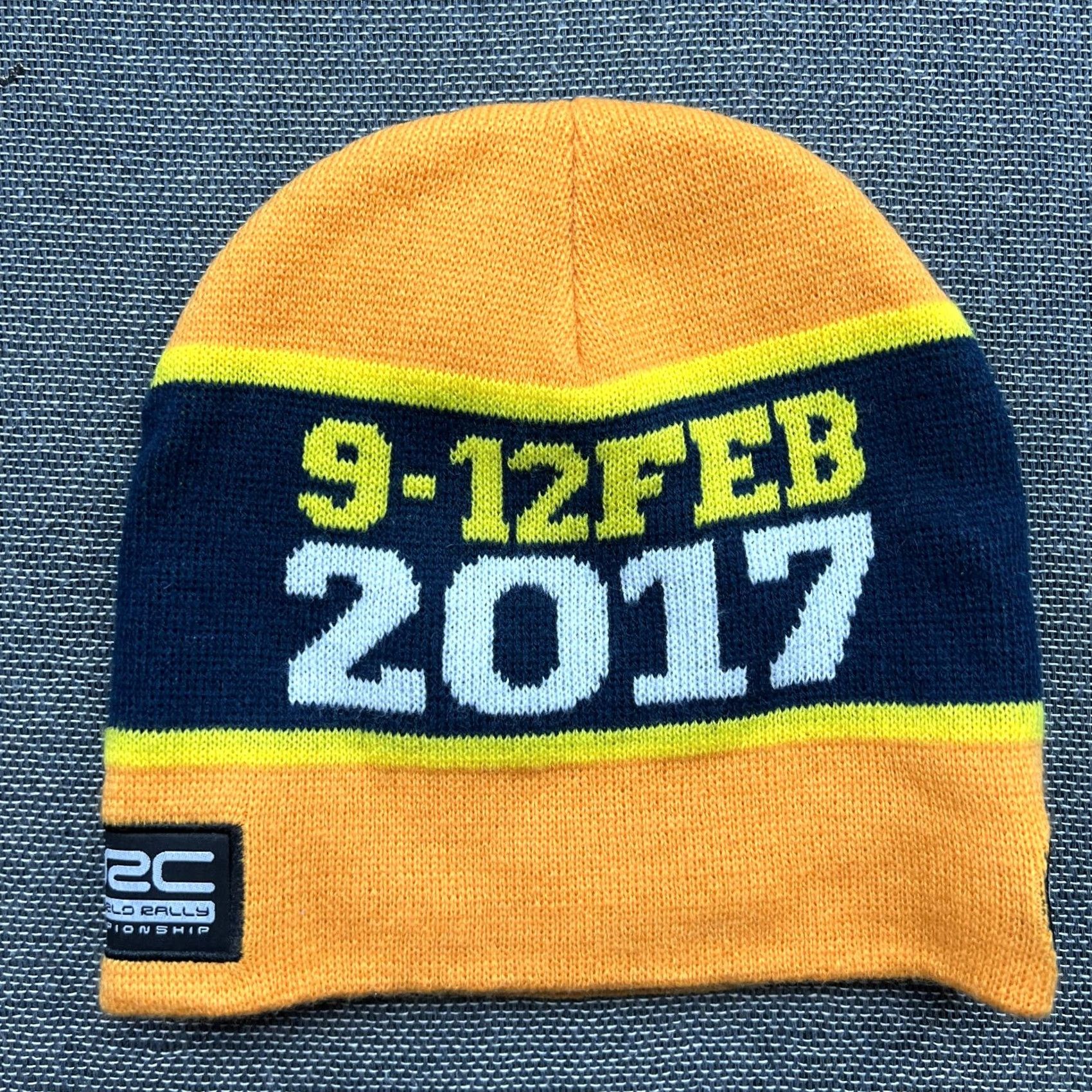 Vintage Neh WRC 2017 Rally Sweden Beanie Hat One Size Orange Unisex Adults Knit Thermal Acrylic Size ONE SIZE - 2 Thumbnail