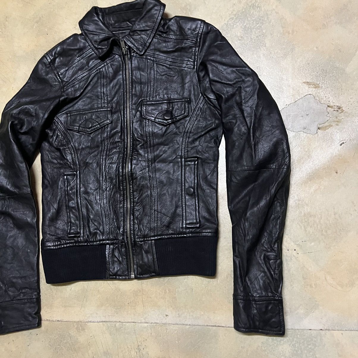 Japanese Brand Biker Real Leather Jacket size XS Size XS / US 0-2 / IT 36-38 - 2 Thumbnail