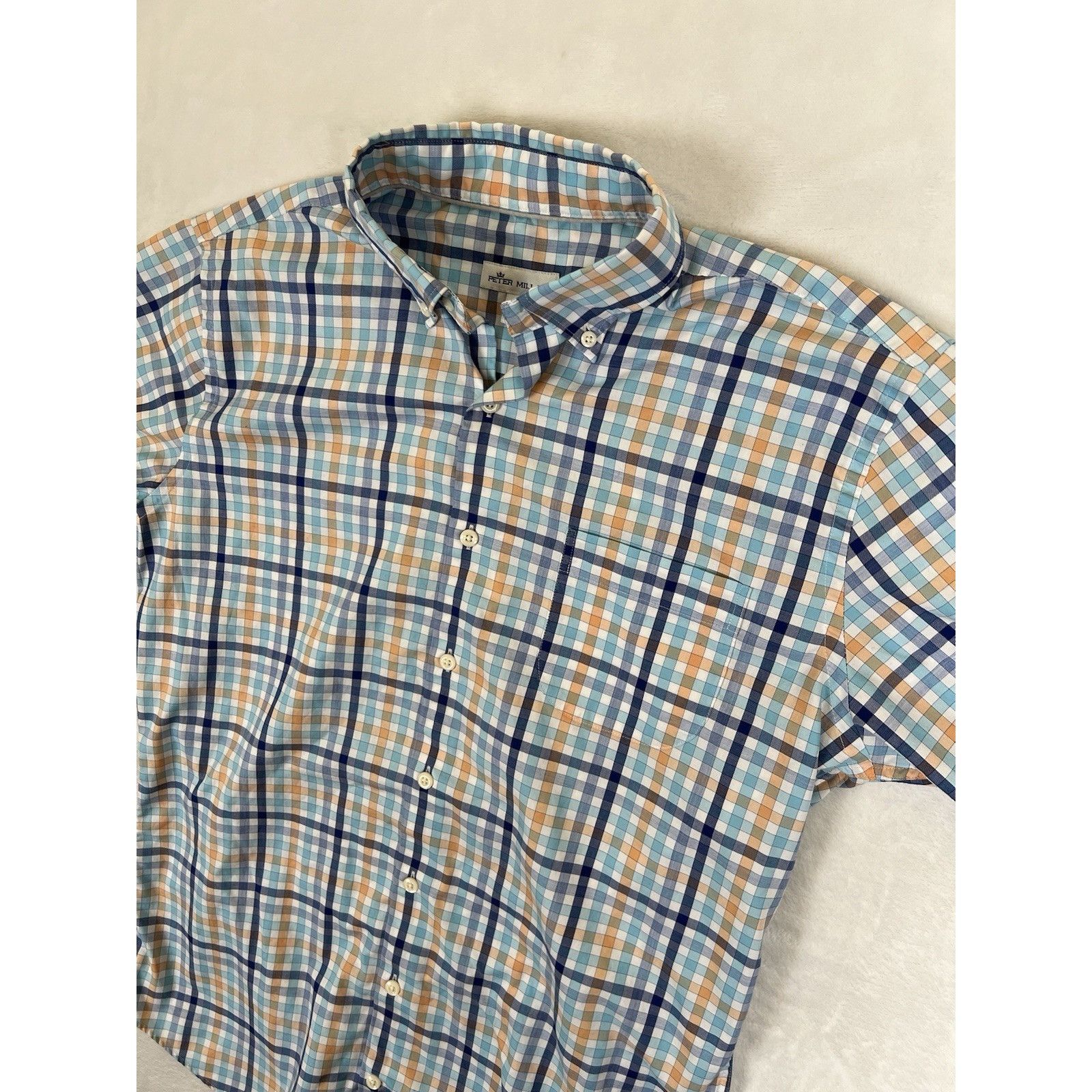 Peter Millar Peter Millar Short Sleeve Plaid Button Up Shirt Size Medium Size US M / EU 48-50 / 2 - 1 Thumbnail