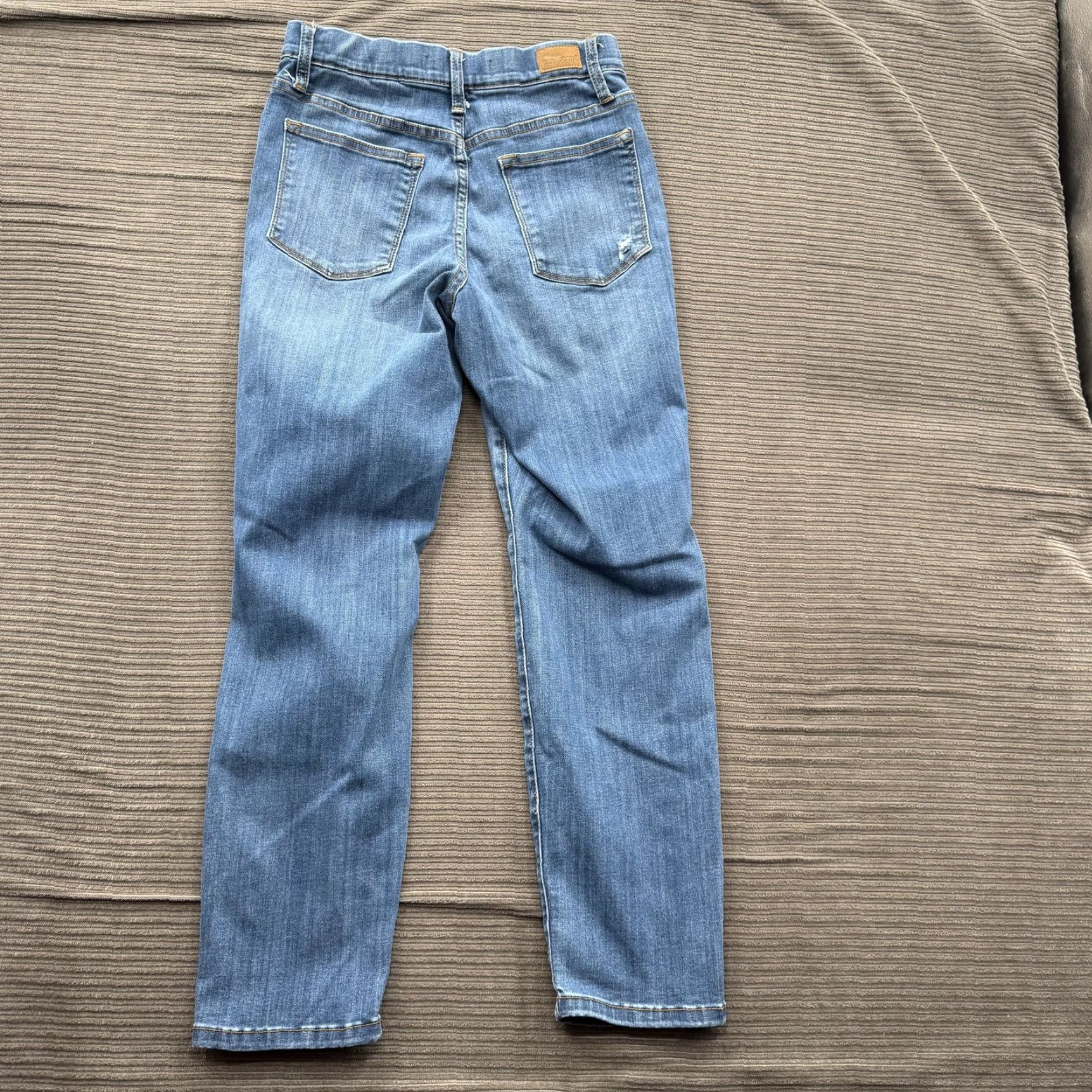 Denime Judy Blue Jeans Womens 5 27 Blue Boyfriend Fit Distressed Stretch Denim Casual Jeans Size 27" / US 4 / IT 40 - 2 Thumbnail
