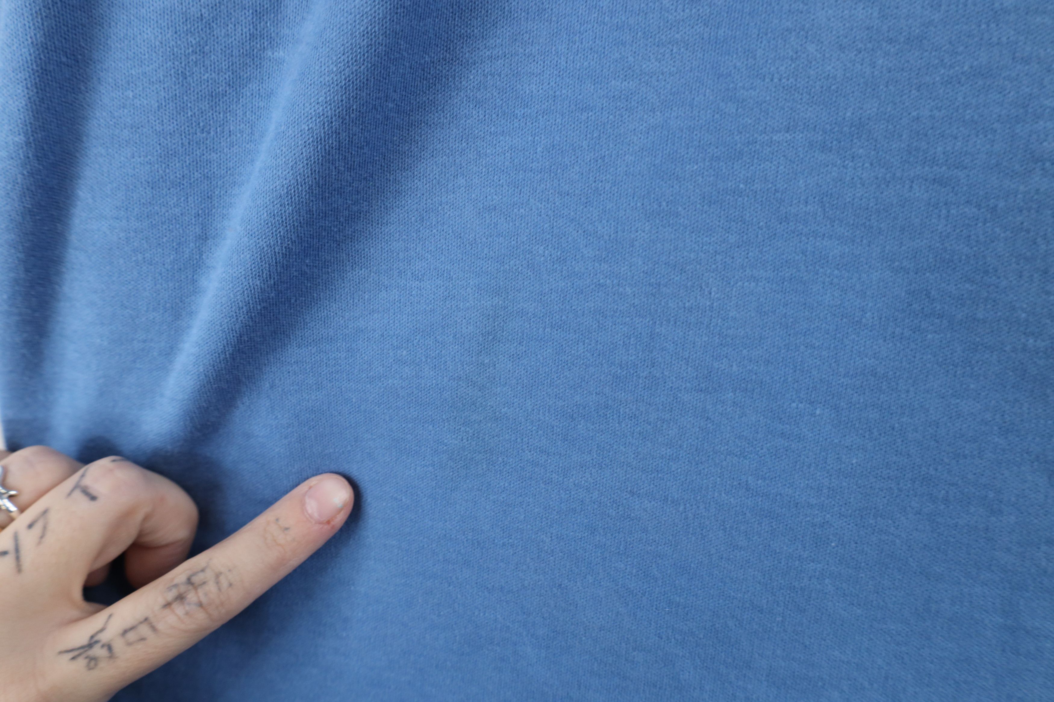 Lands' End × Vintage Vintage 90s Lands End Touch Long Sleeve Polo Shirt Blue USA Size US L / EU 52-54 / 3 - 6 Thumbnail