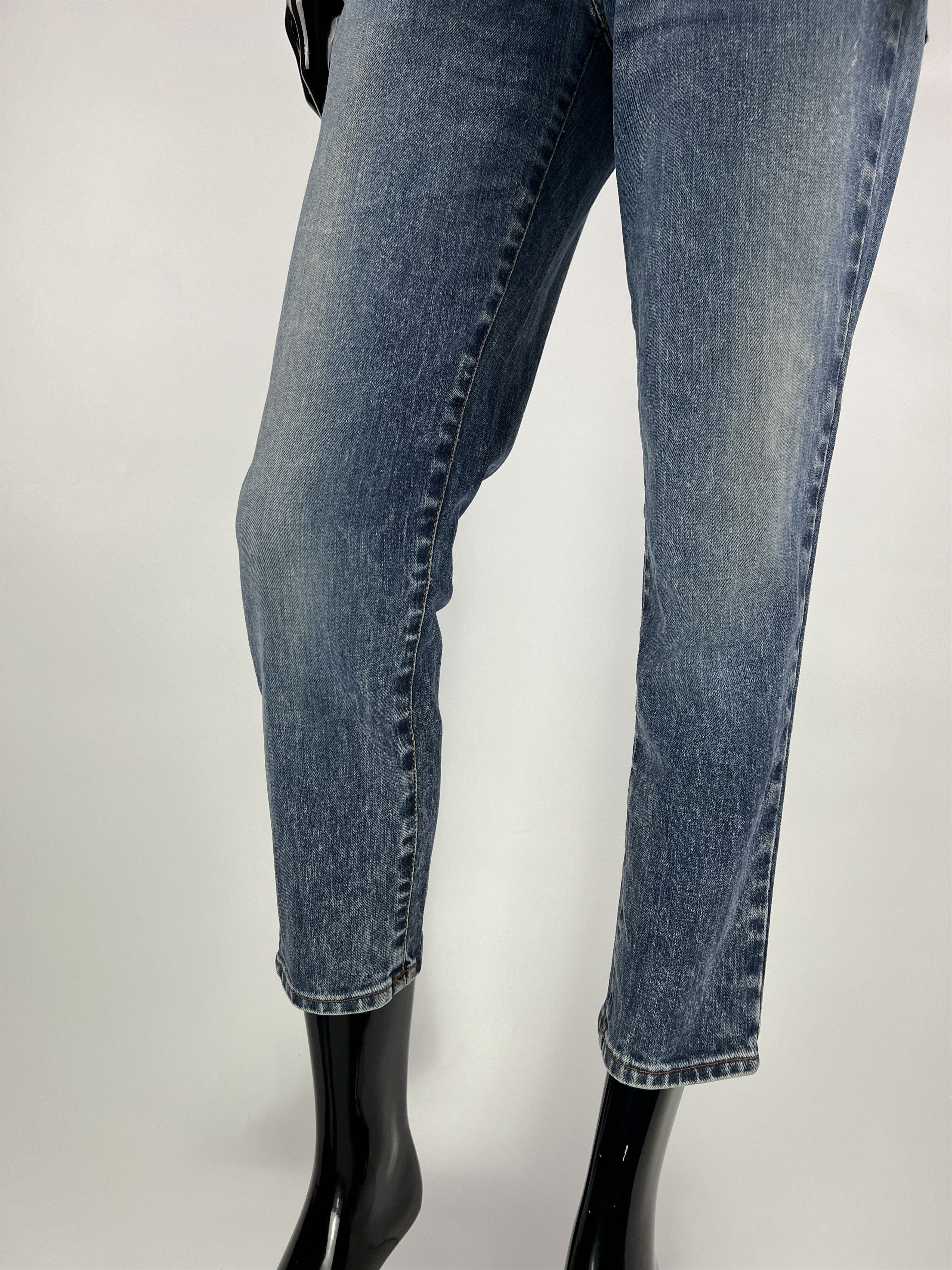 Pierre Balmain Pierre Balmain Women's Blue Cropped Skinny Jeans Size 30/44 Size 30" / US 8 / IT 44 - 5 Thumbnail