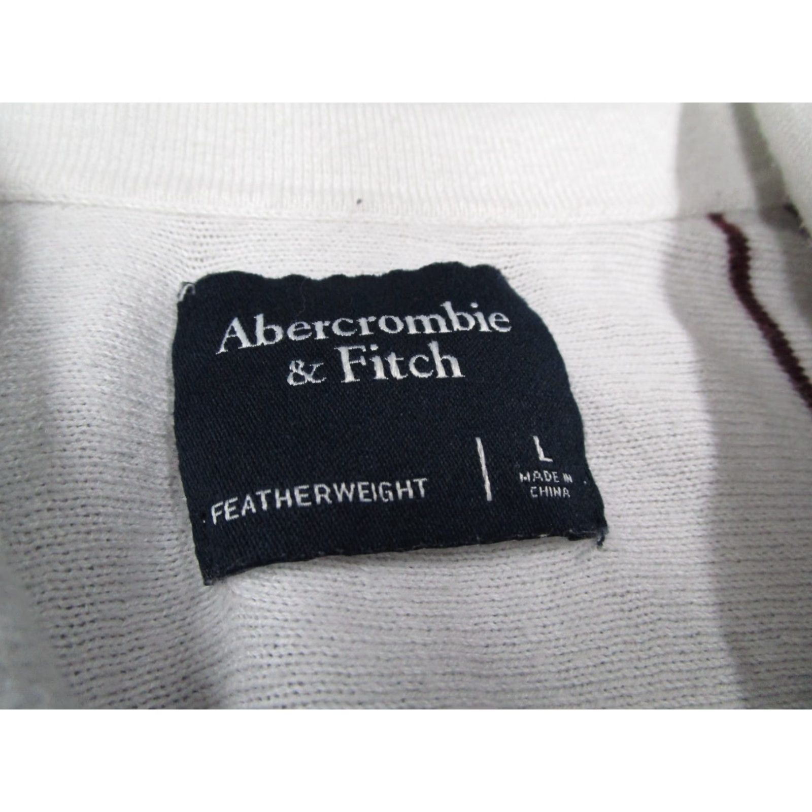 Abercrombie & Fitch VINTAGE Abercrombie & Fitch Sweater Cardigan Mens Large Red Striped Cotton Blend All Seasons Size US L / EU 52-54 / 3 - 3 Thumbnail