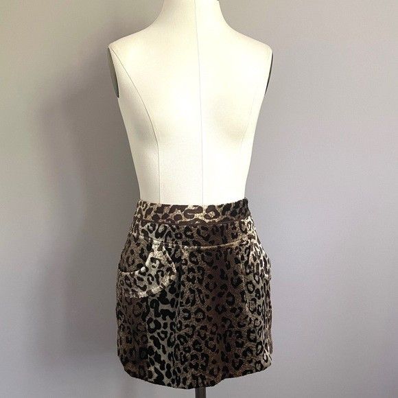 Other Leopard Print Faux Fur Mini Skirt - 28-29" Waist, Medium Size 30" / US 8 / IT 44 - 8 Thumbnail