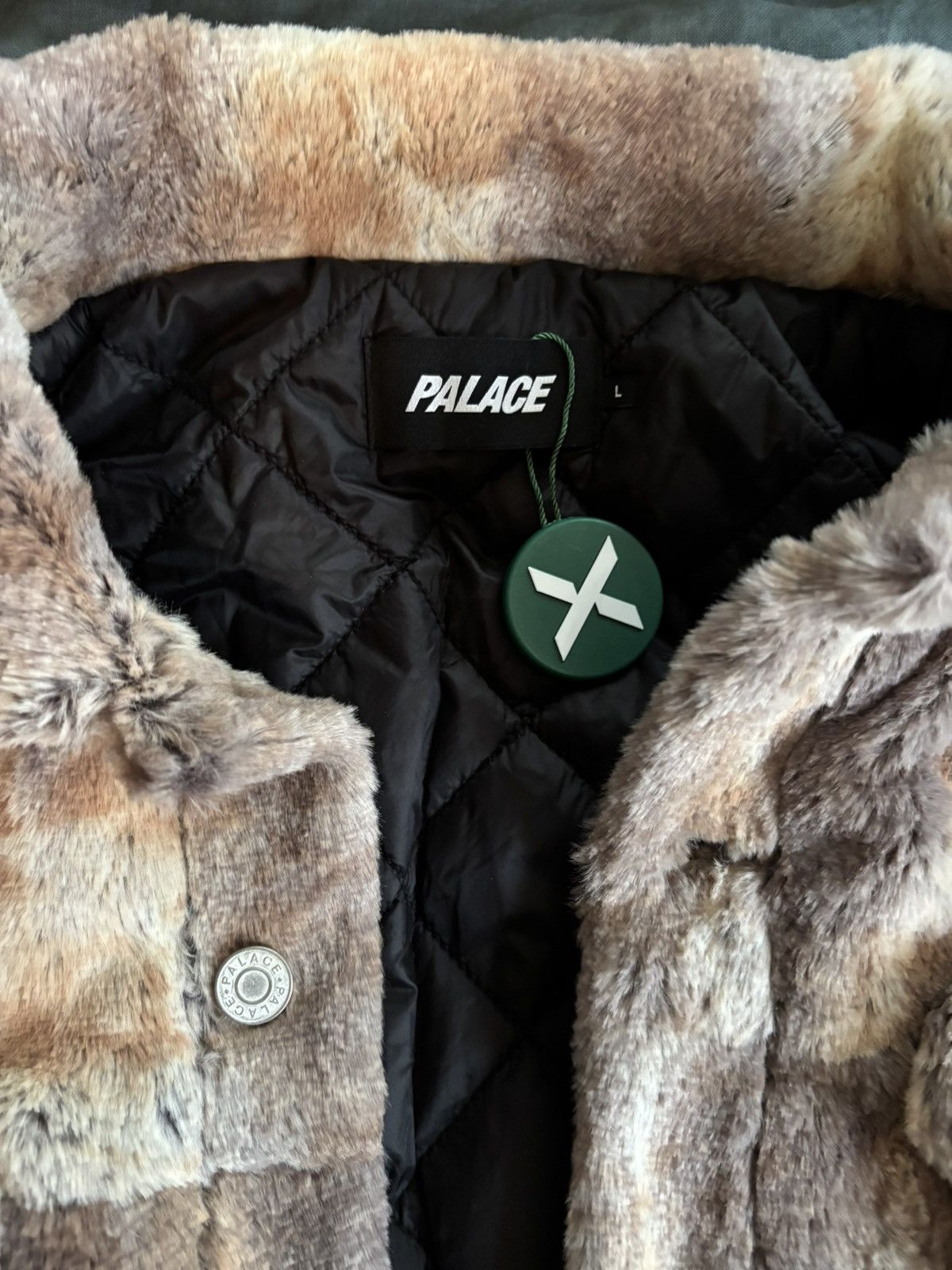 Palace Faux Fur Trucker Jacket