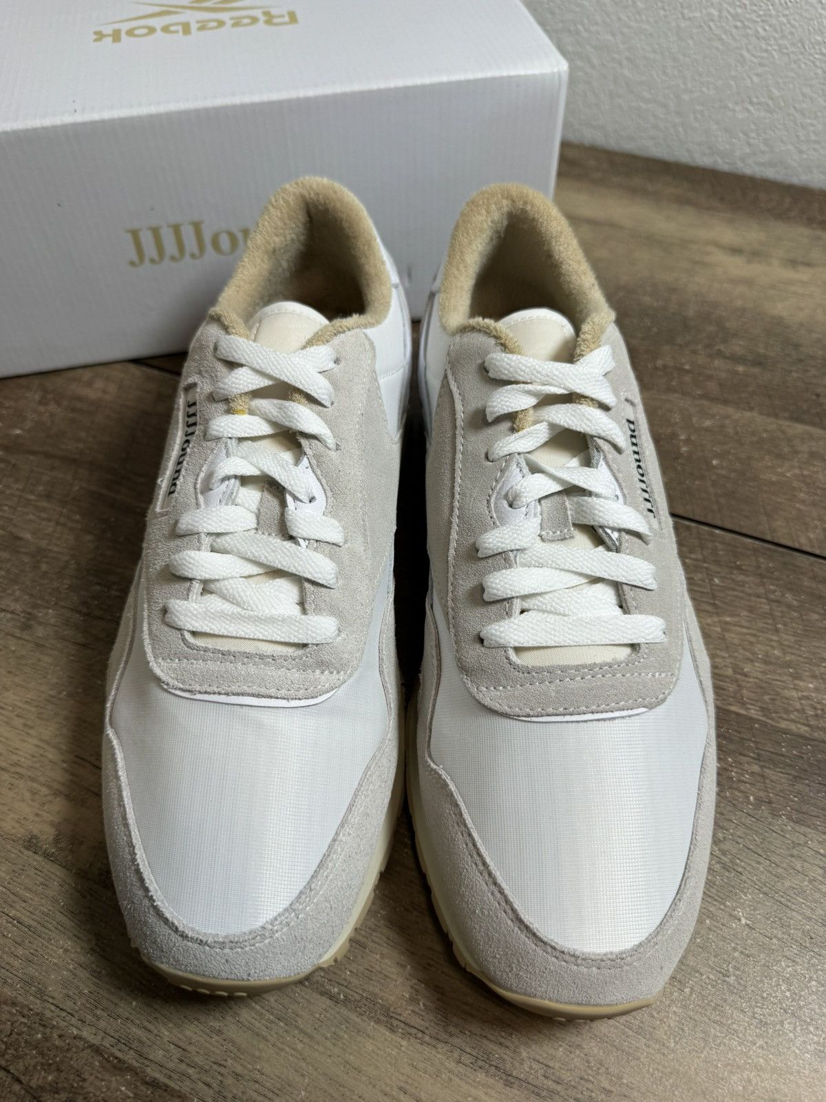 Reebok Reebok x JJJJound Classic Nylon White Grey - Mens Size 10.5 Size US 10.5 / EU 43-44 - 3 Thumbnail