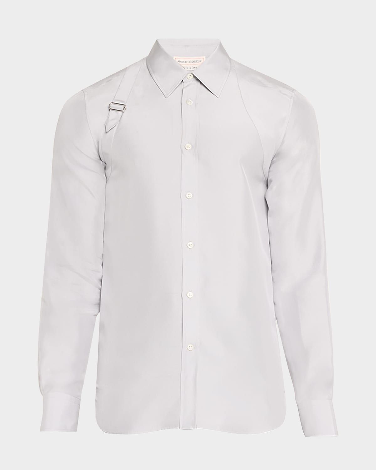 o1w1db10725 Printed Harness Shirt in Optical White