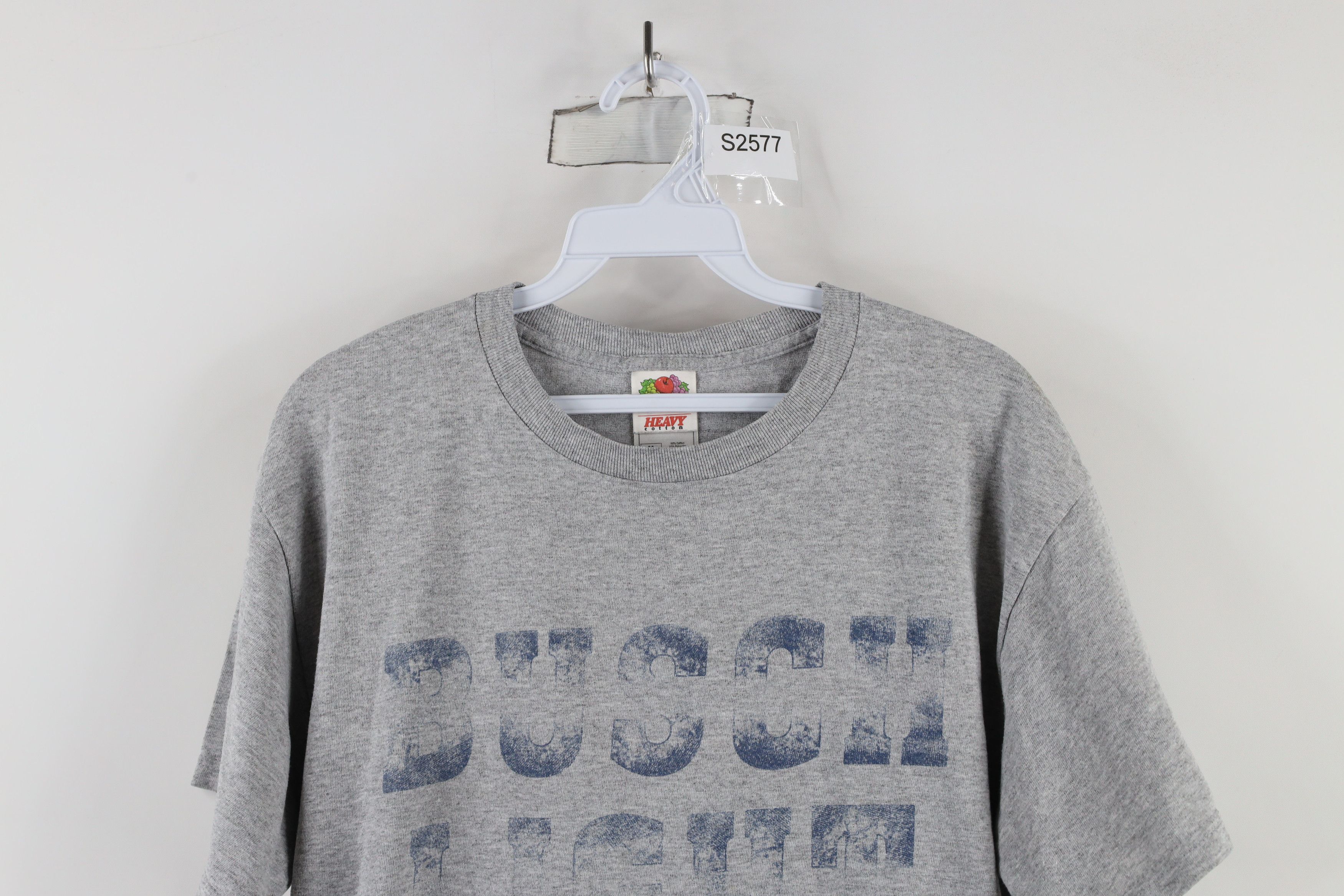 Vintage Vintage Y2K Streetwear Spell Busch Light Beer T-Shirt Gray Size US M / EU 48-50 / 2 - 2 Thumbnail
