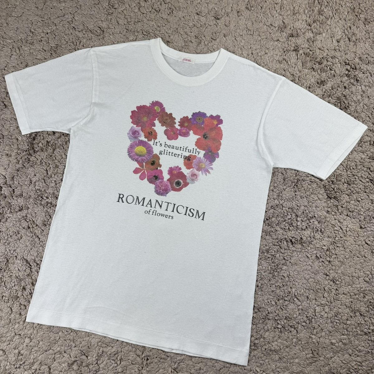 Vintage Vintage Flora Romanticism of Flowers Graphic T-shirt Size US L / EU 52-54 / 3 - 4 Thumbnail