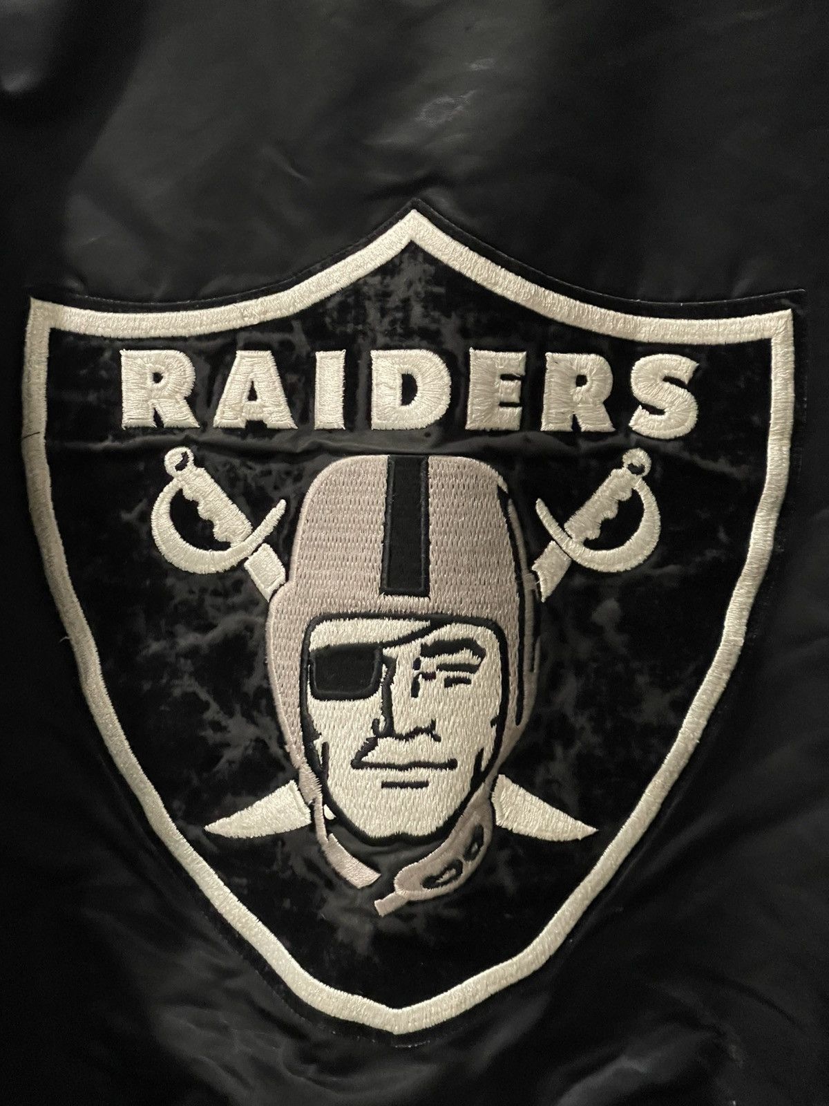 Starter Vintage STARTER Los Angeles Raiders Satin Jacket Size Medium Size US M / EU 48-50 / 2 - 11 Thumbnail