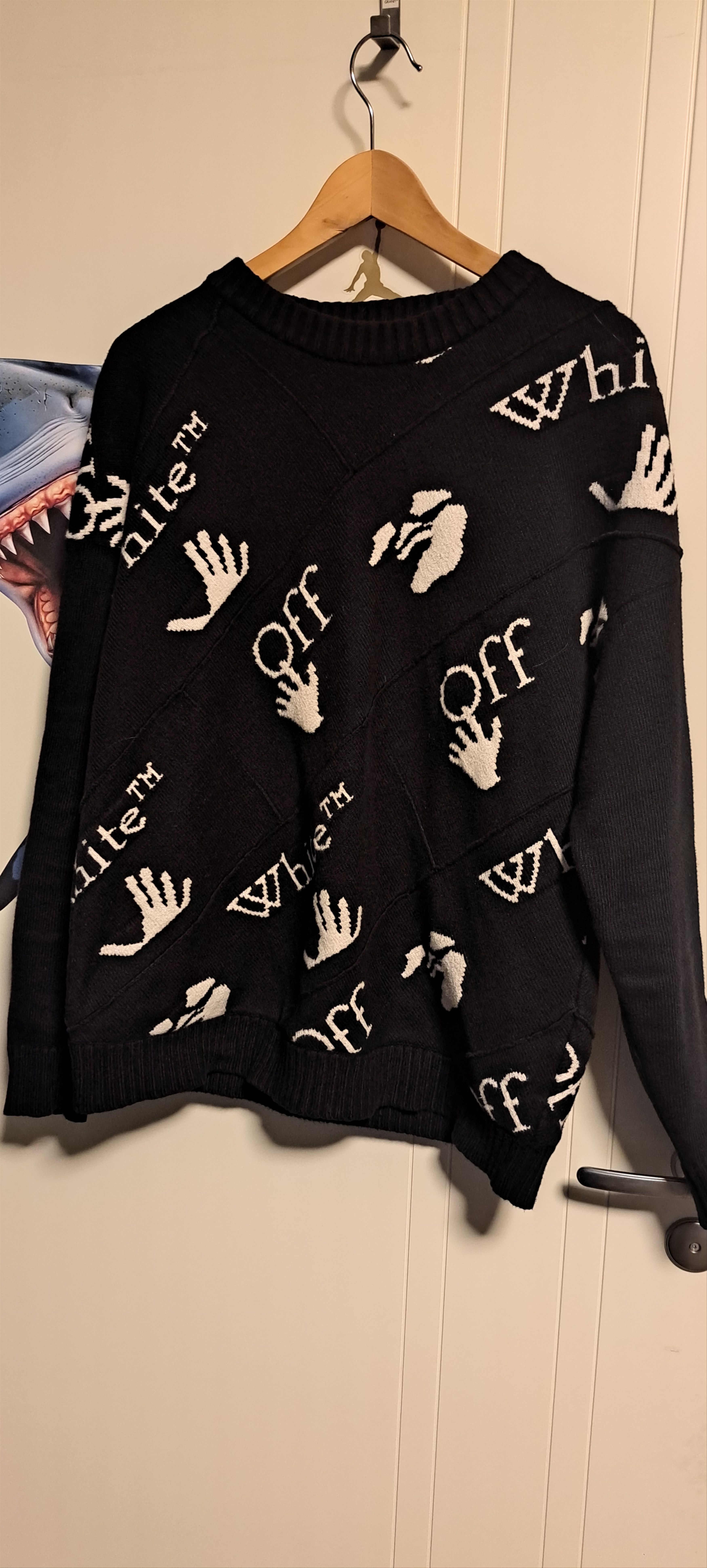 Off-White Off-White Drowning Man Crewneck AW20 Size US M / EU 48-50 / 2 - 1 Thumbnail