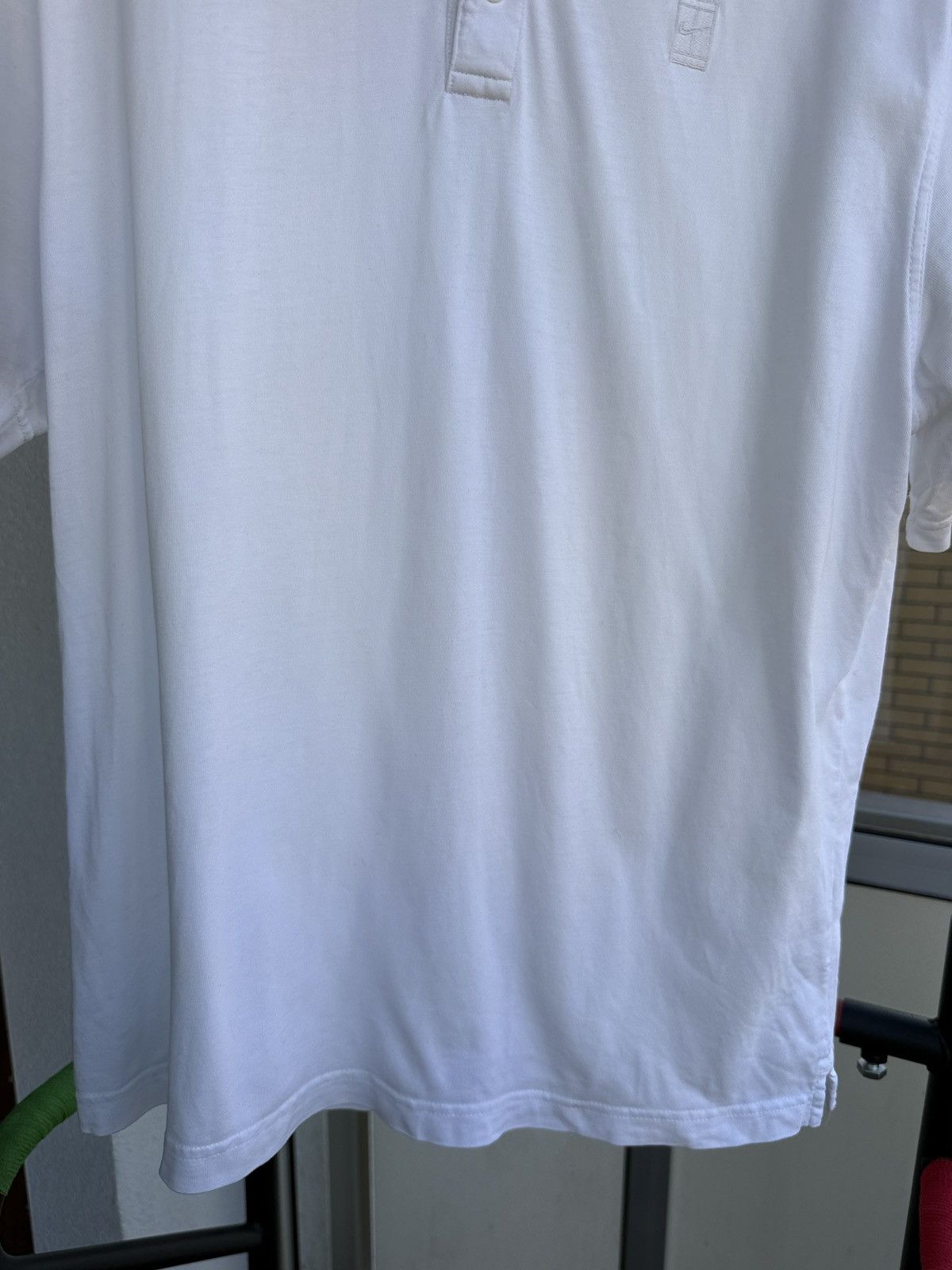 Nike Vintage Nike Tennis Court Polo Shirt White Logo Size US L / EU 52-54 / 3 - 3 Thumbnail