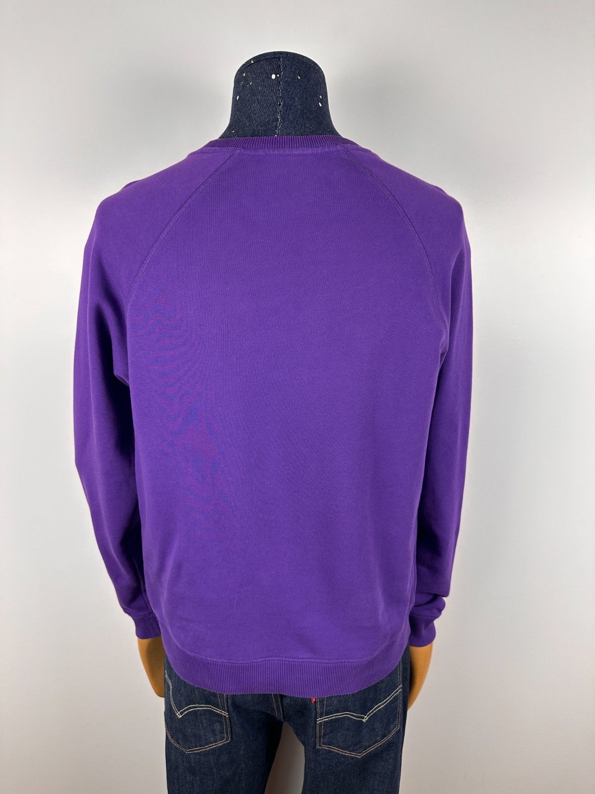 Versace Versace Jeans Mens Sweatshirt Big Logo Purple Size S Size US S / EU 44-46 / 1 - 5 Thumbnail