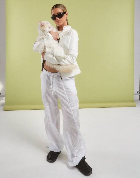 Other Motel Rocks White Parachute Pants Size 30" / US 8 / IT 44 - 3 Thumbnail