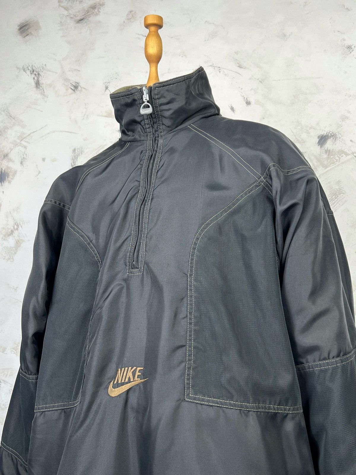 Nike Vintage Nike Reversible Anorak Fleece Jacket Big Logo XL Size US XL / EU 56 / 4 - 9 Thumbnail